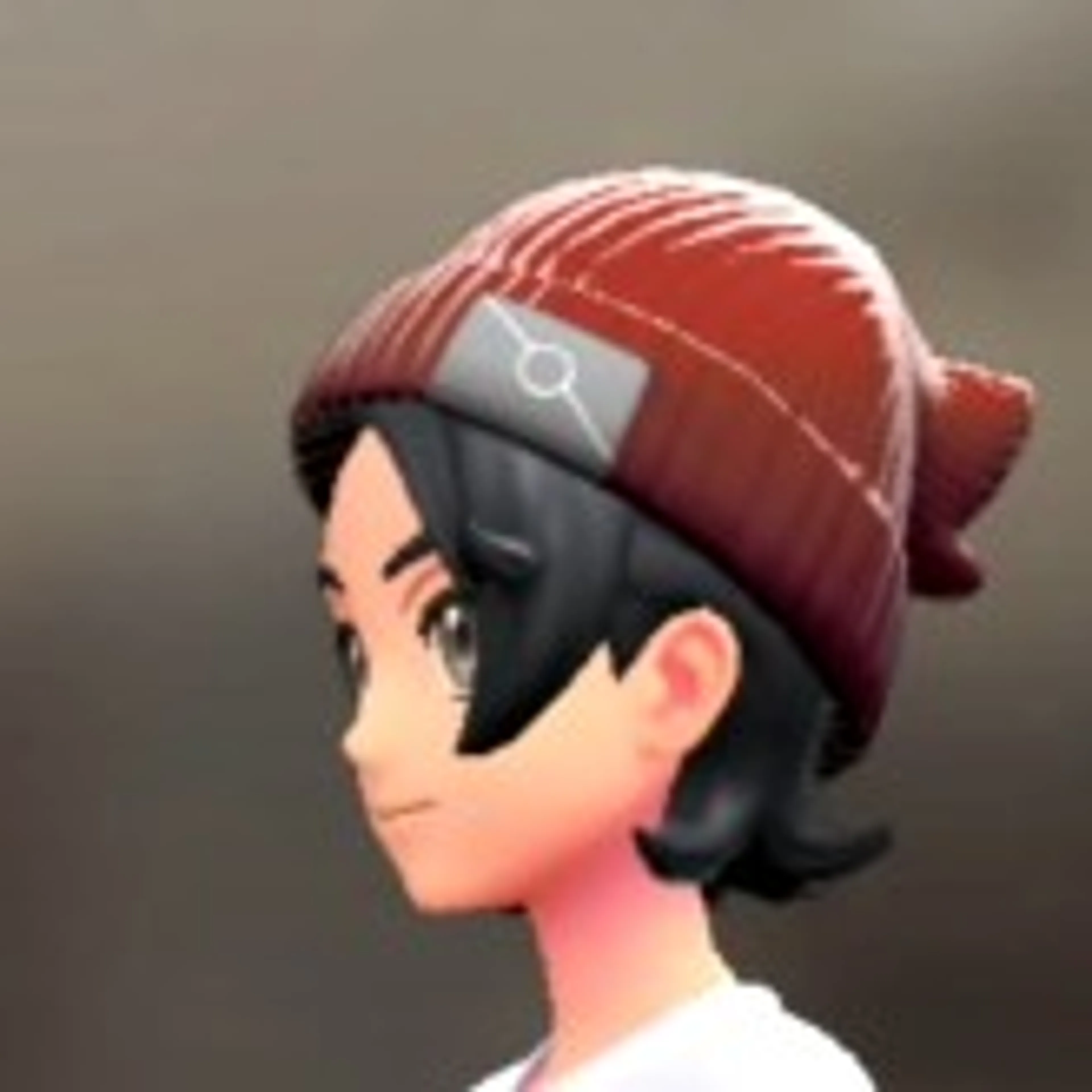 リブあみニットキャップ - レッド