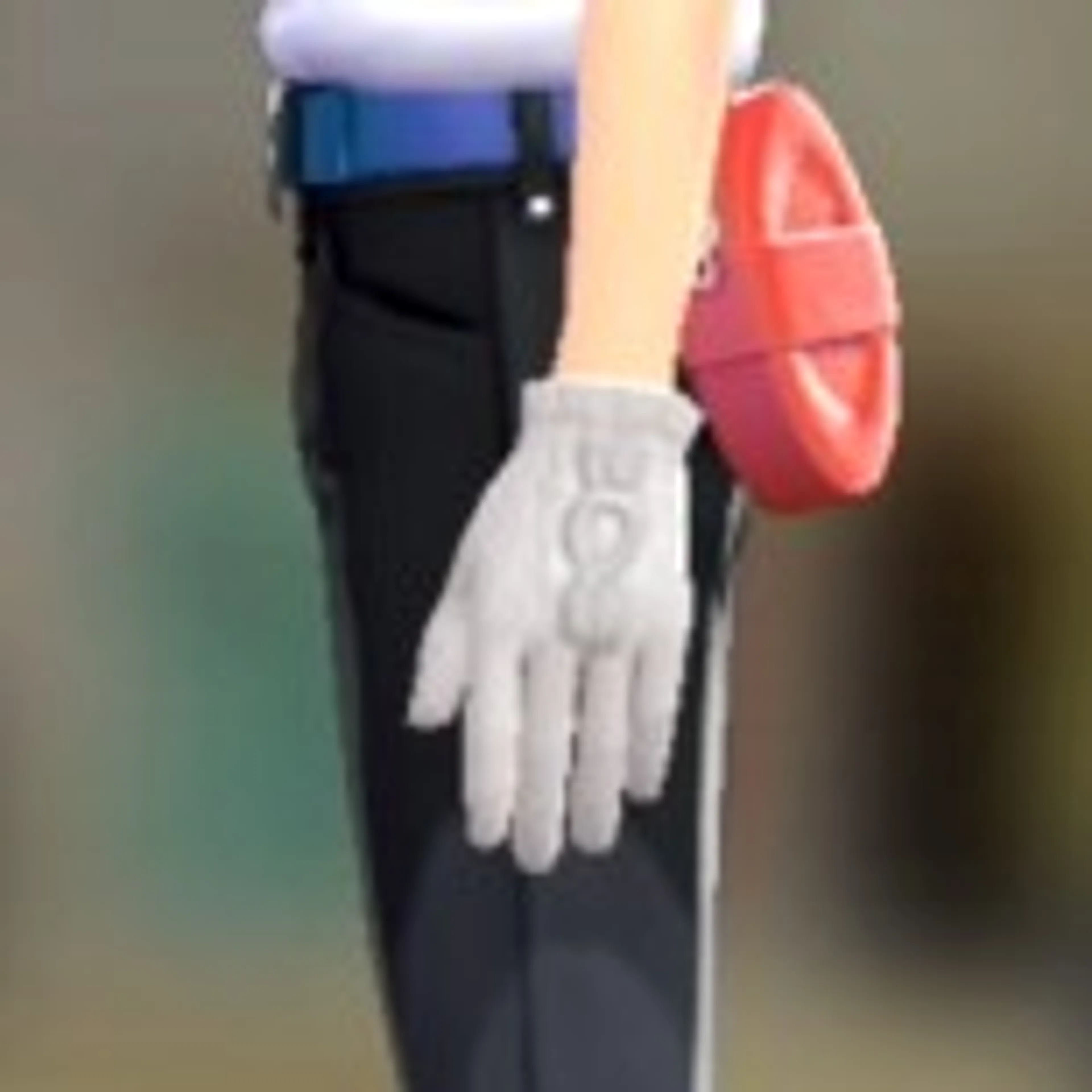 スボミーあみニットグローブ - ホワイト