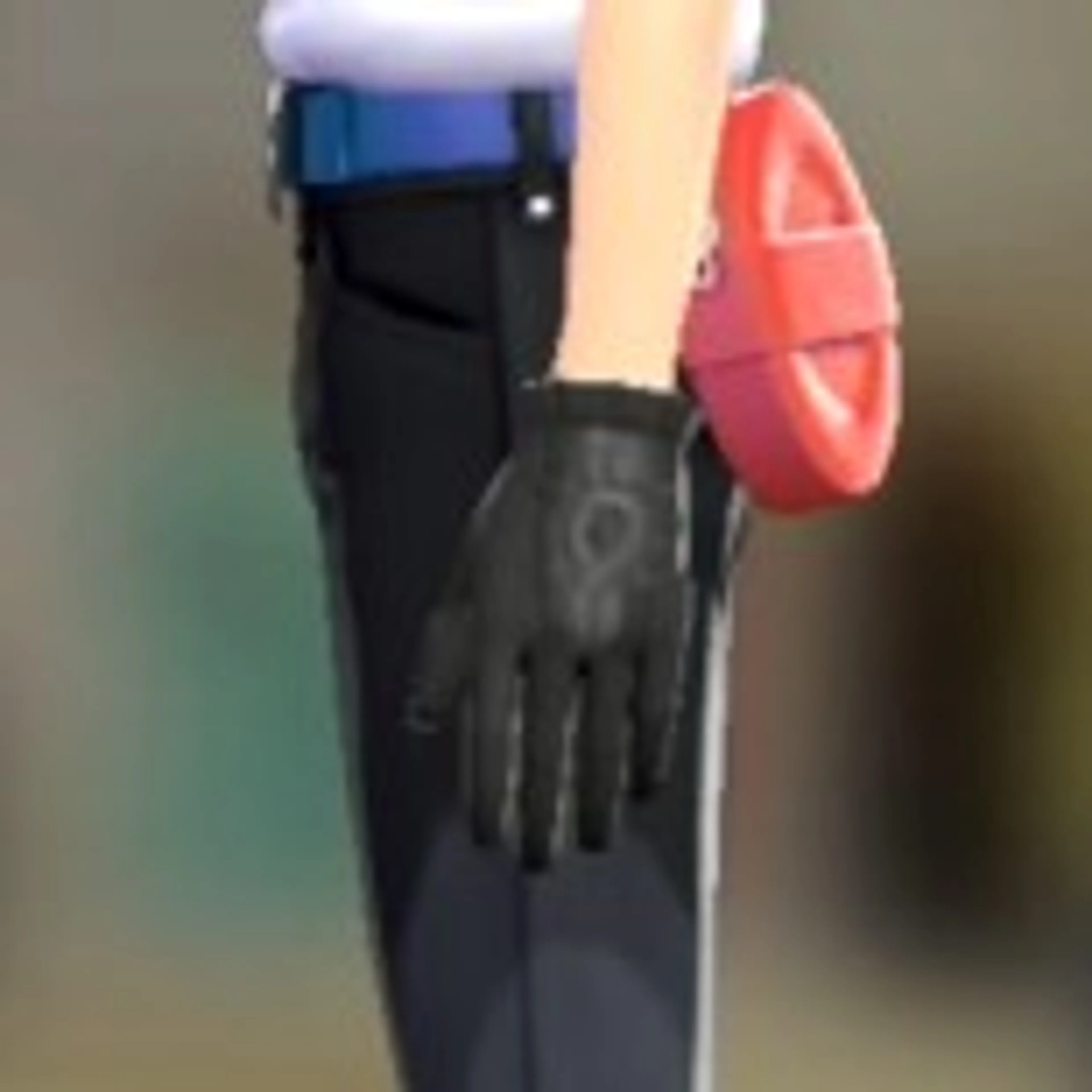 スボミーあみニットグローブ - ブラック