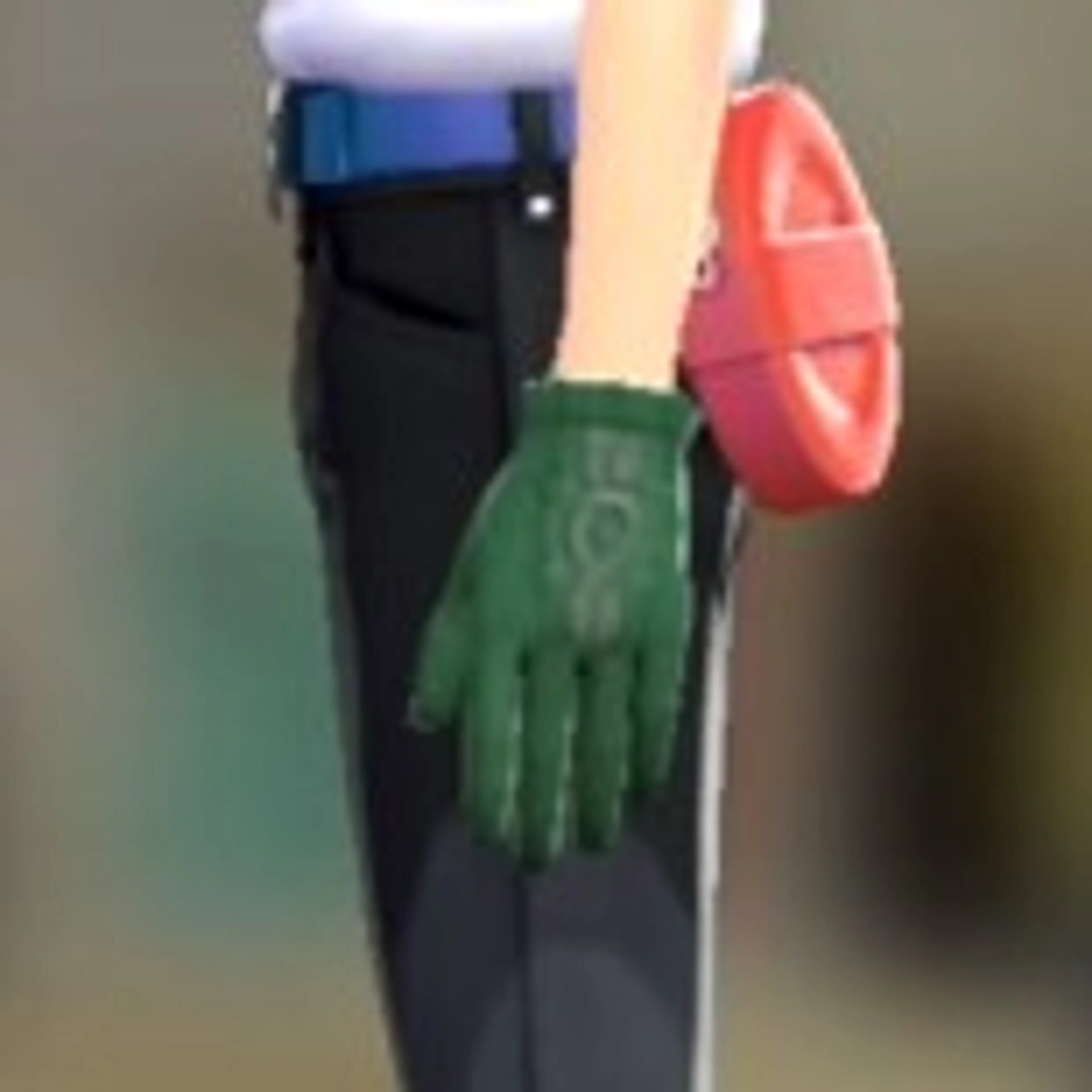 スボミーあみニットグローブ - グリーン