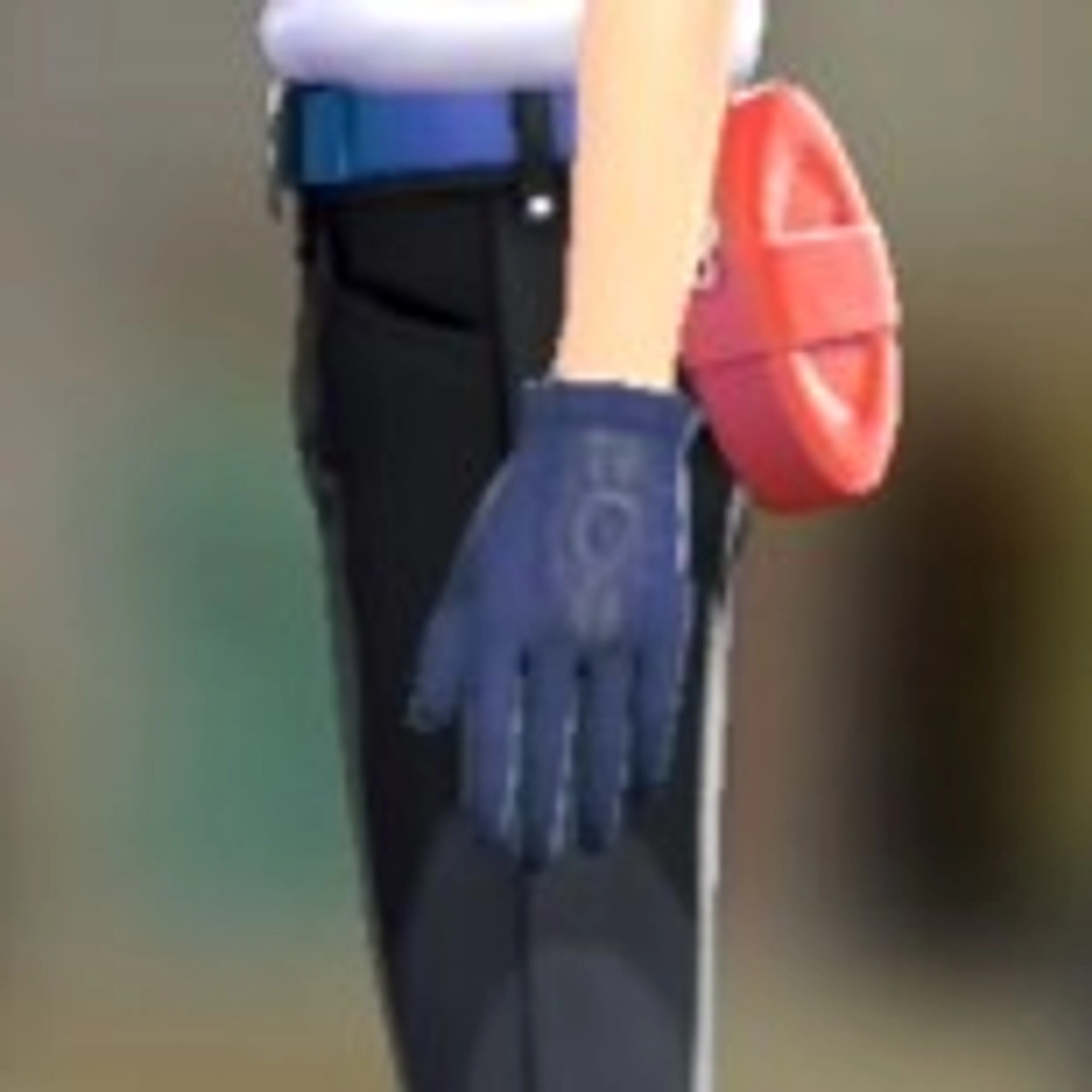 スボミーあみニットグローブ - ブルー