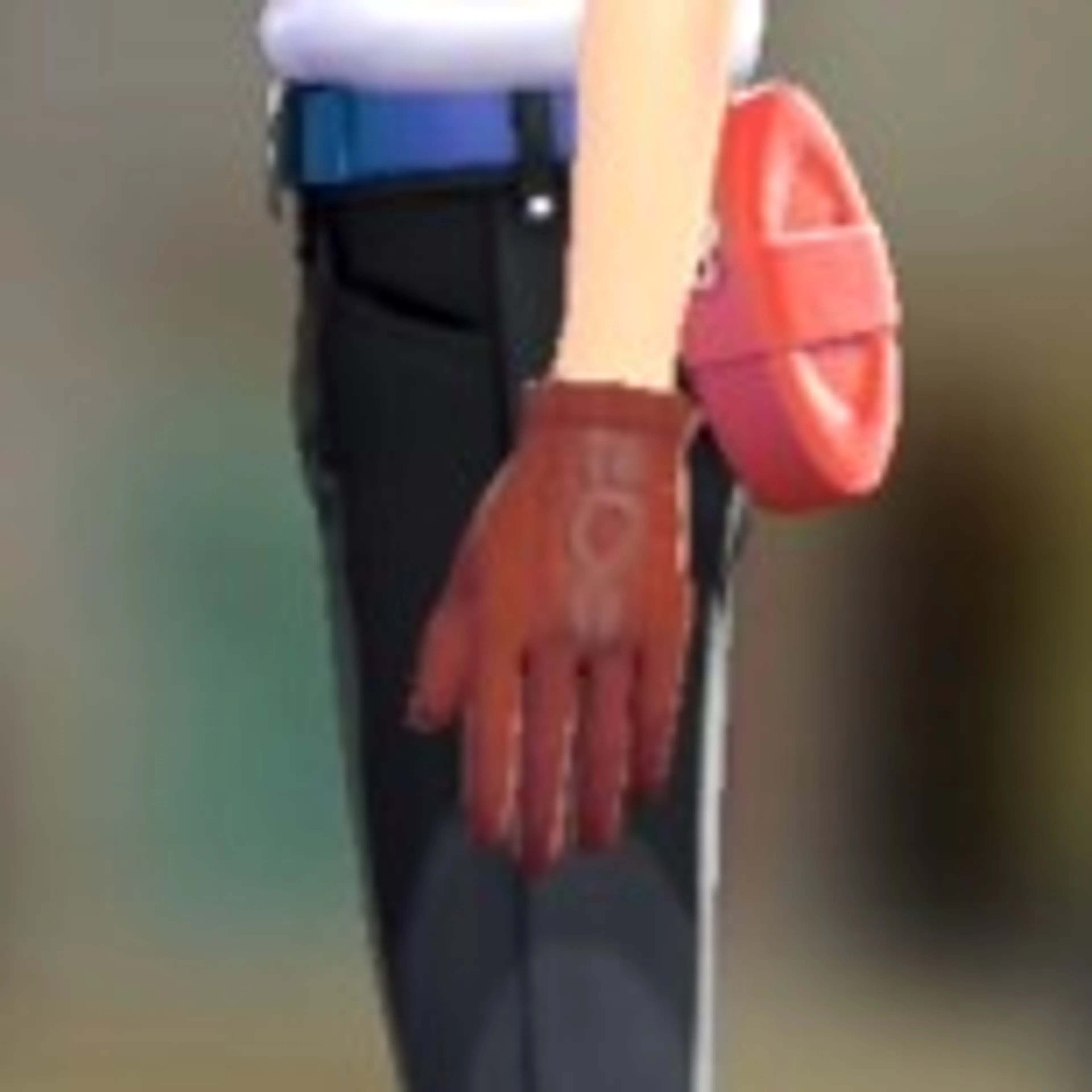 スボミーあみニットグローブ - レッド