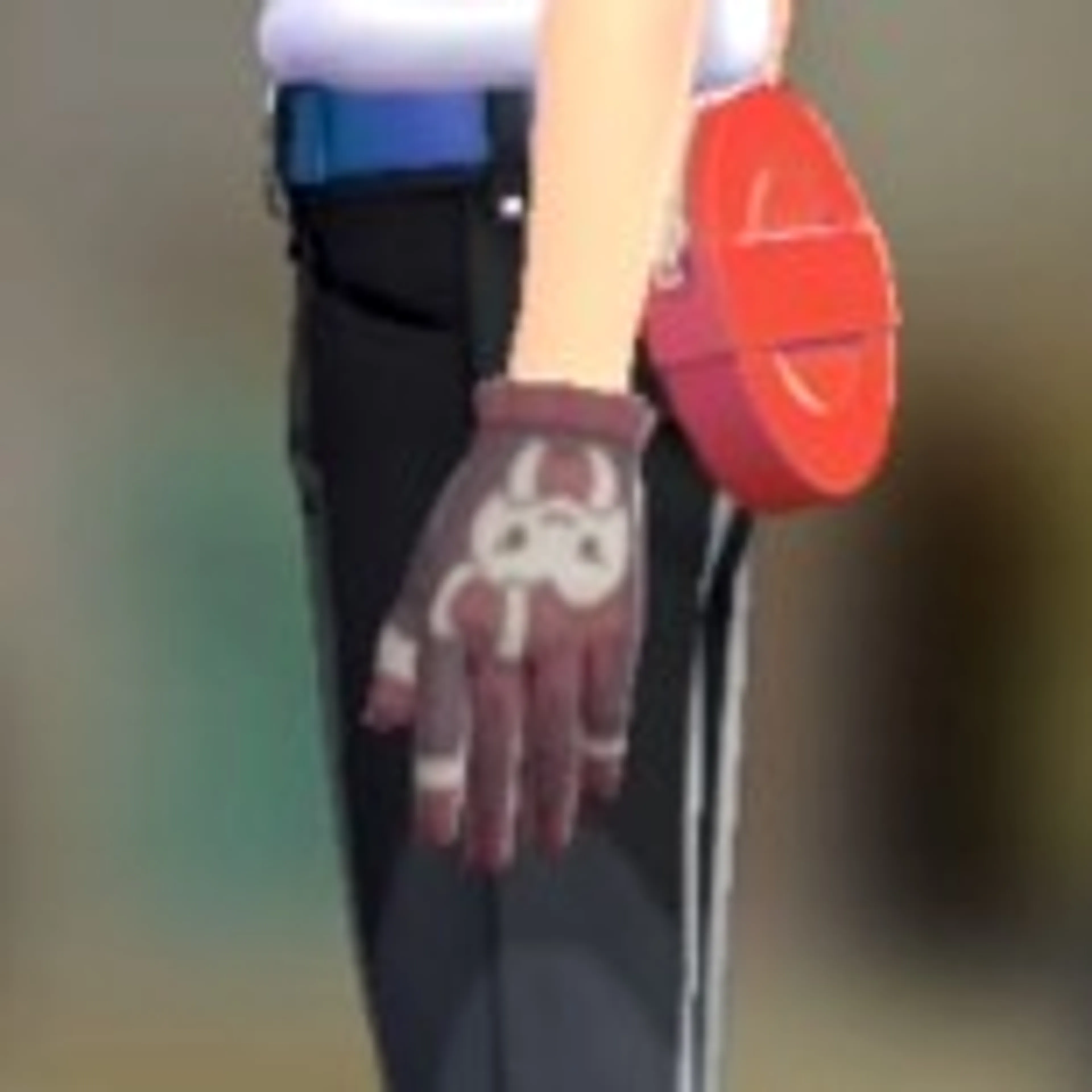 ニンフィアニットグローブ - ピンクブラウン