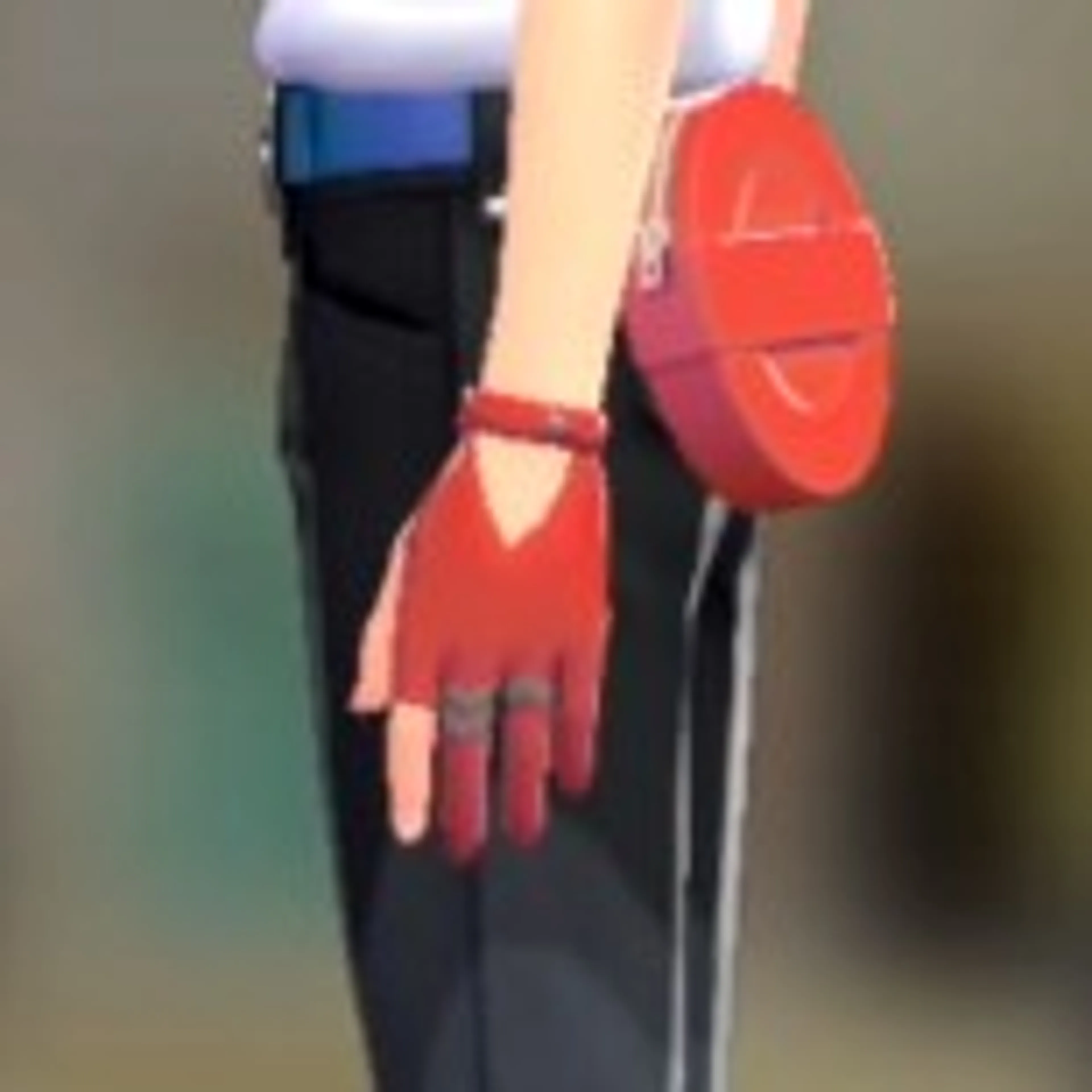 スリーフィンガーグローブ - ビビッドレッド