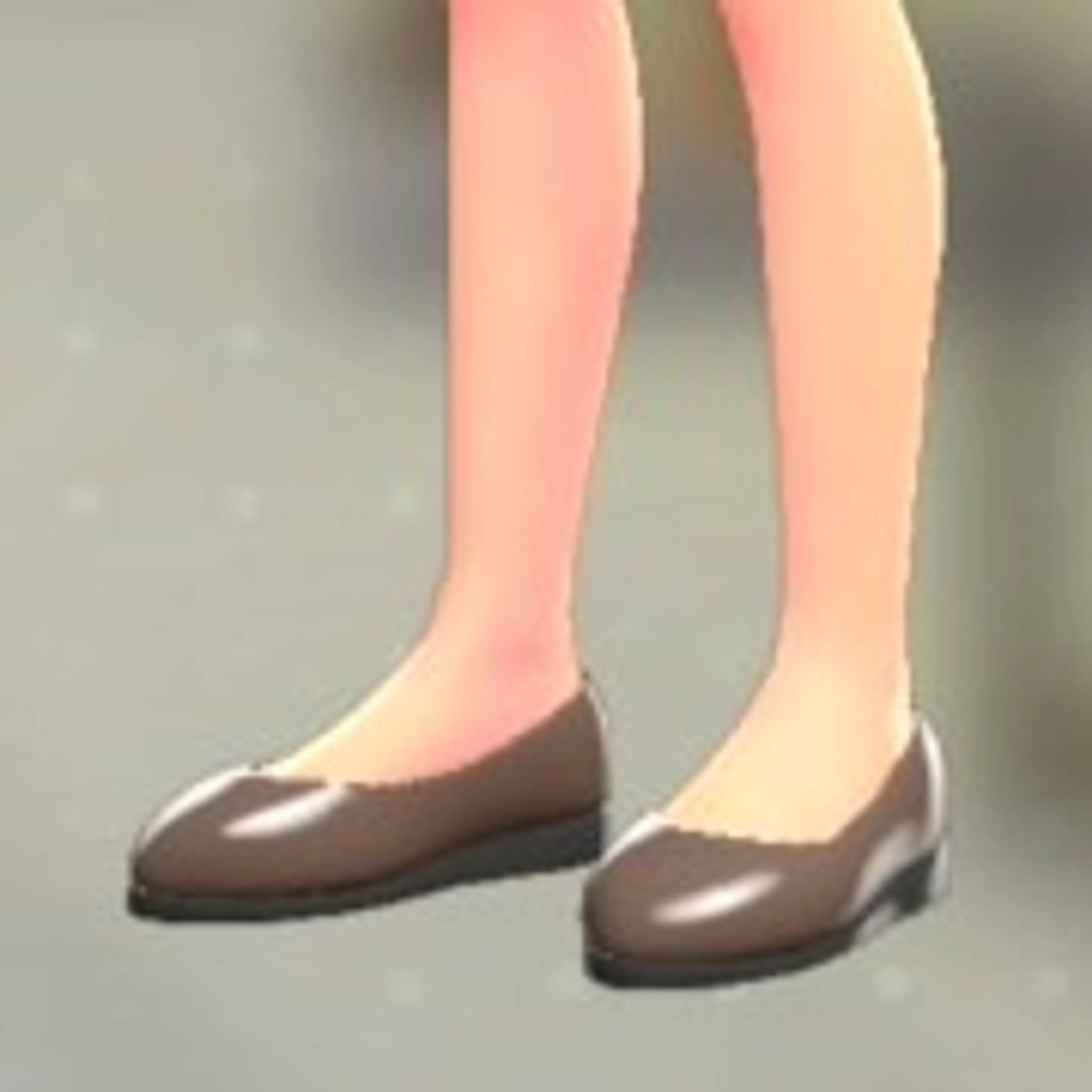 プレーンパンプス - ダークブラウン