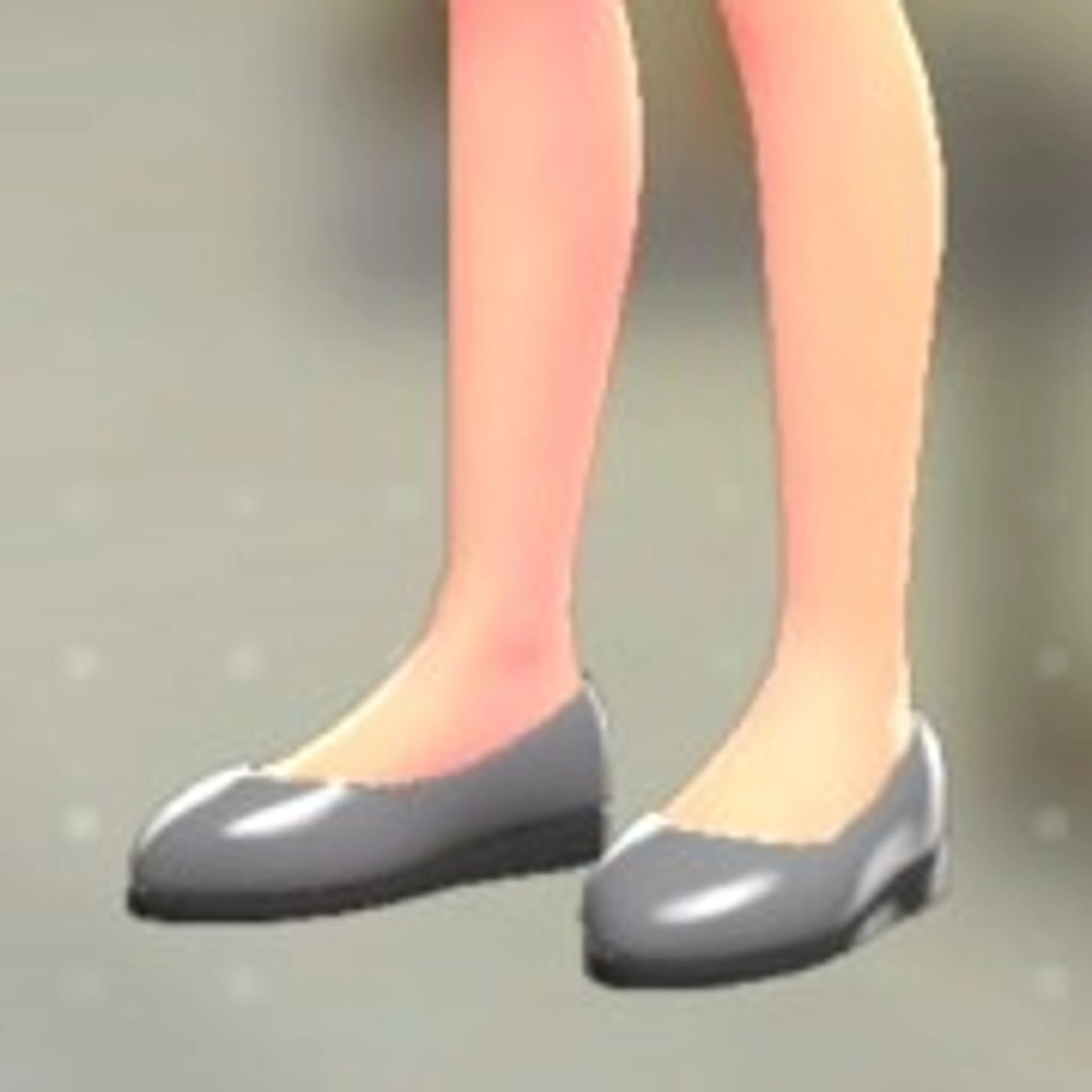 プレーンパンプス - グレー