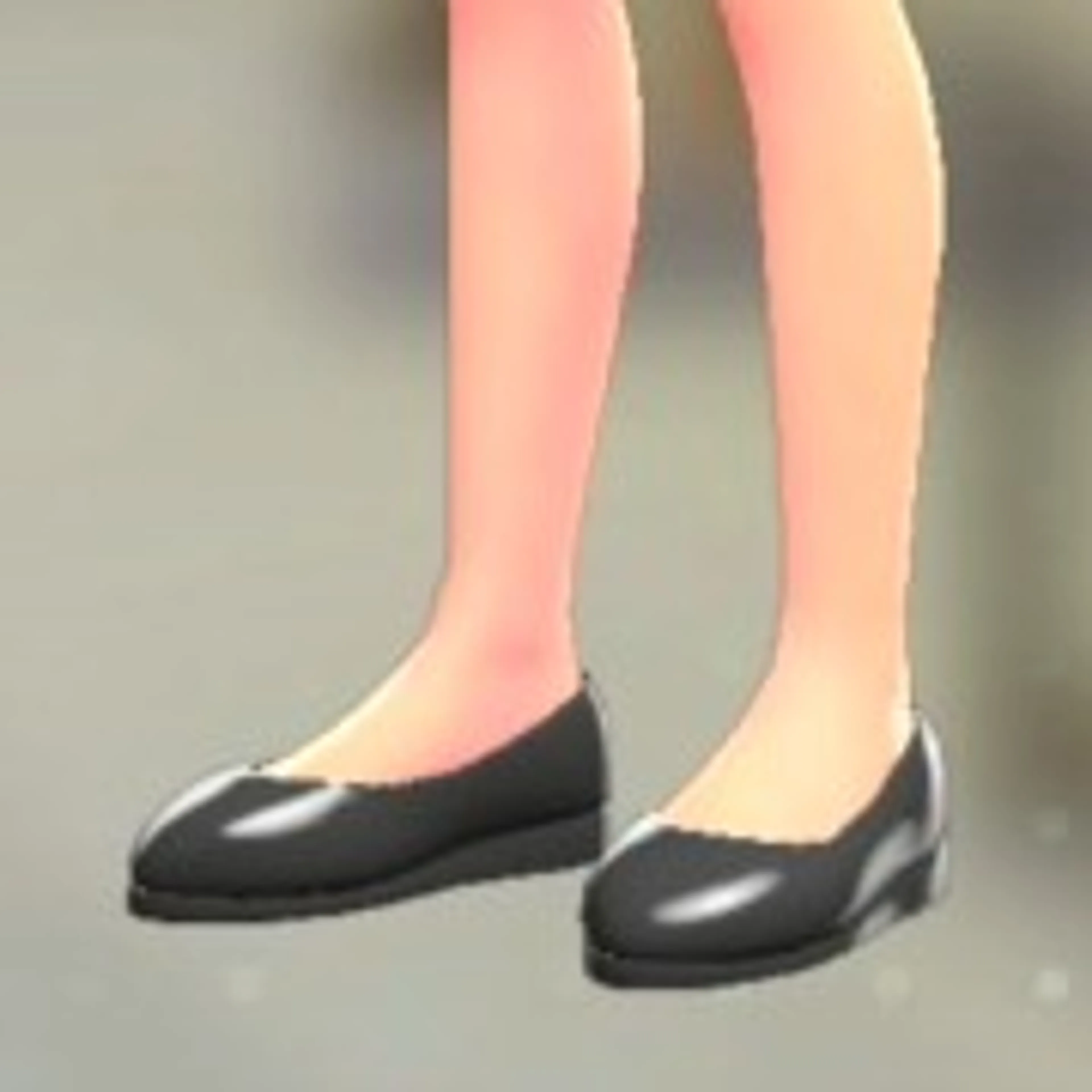 プレーンパンプス - ブラック