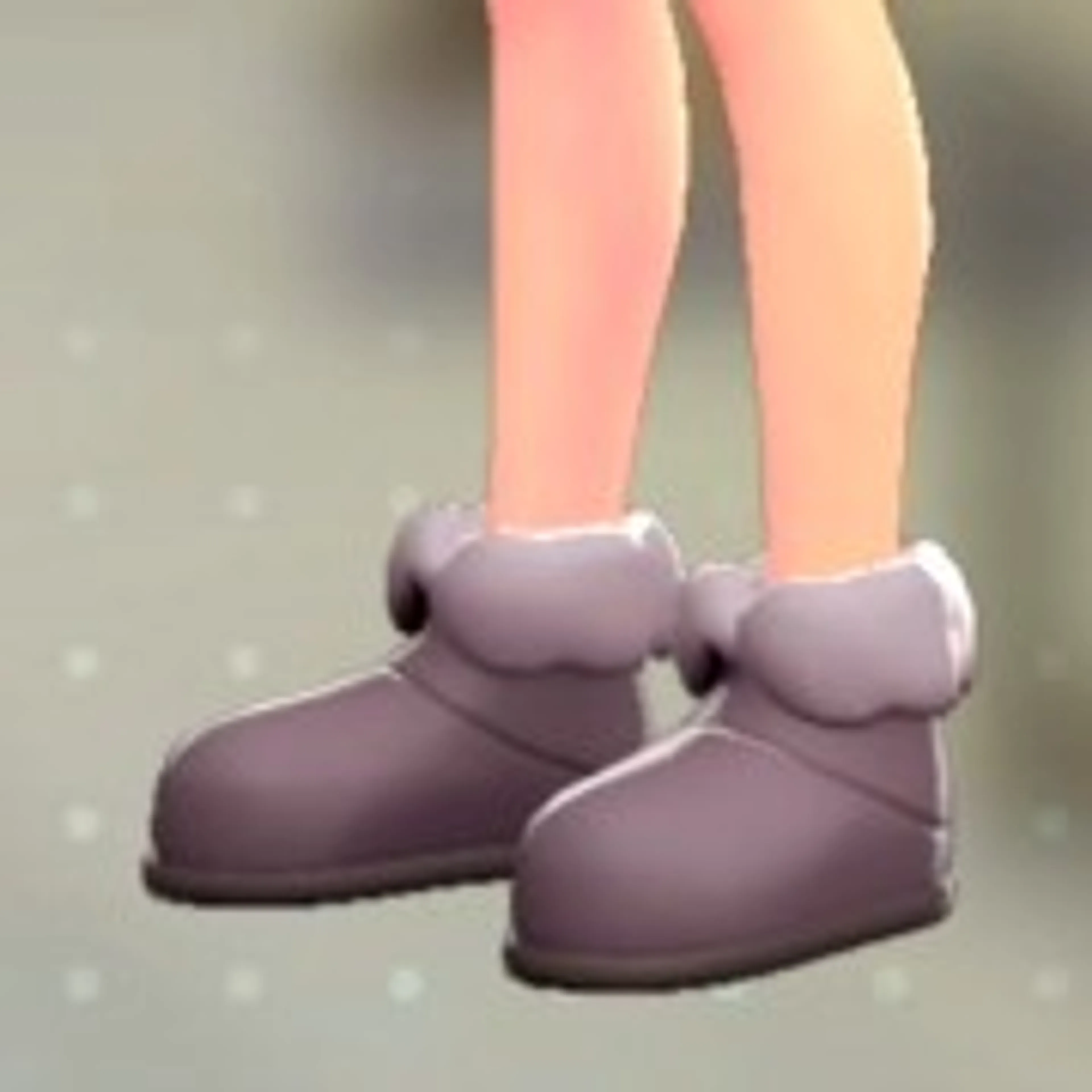 ムートンブーツ - ピンクブラウン