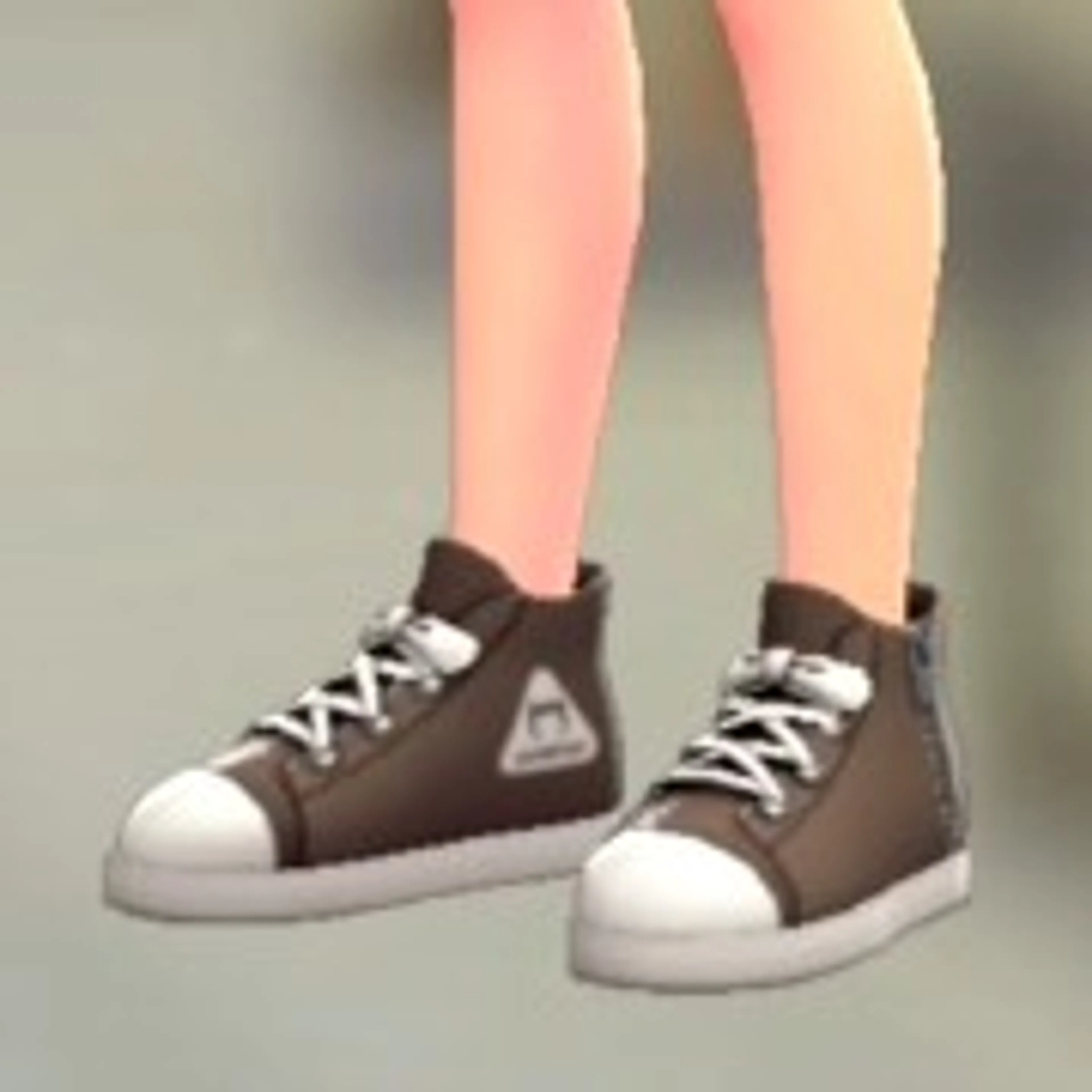 キャンバススニーカー - ダークブラウン