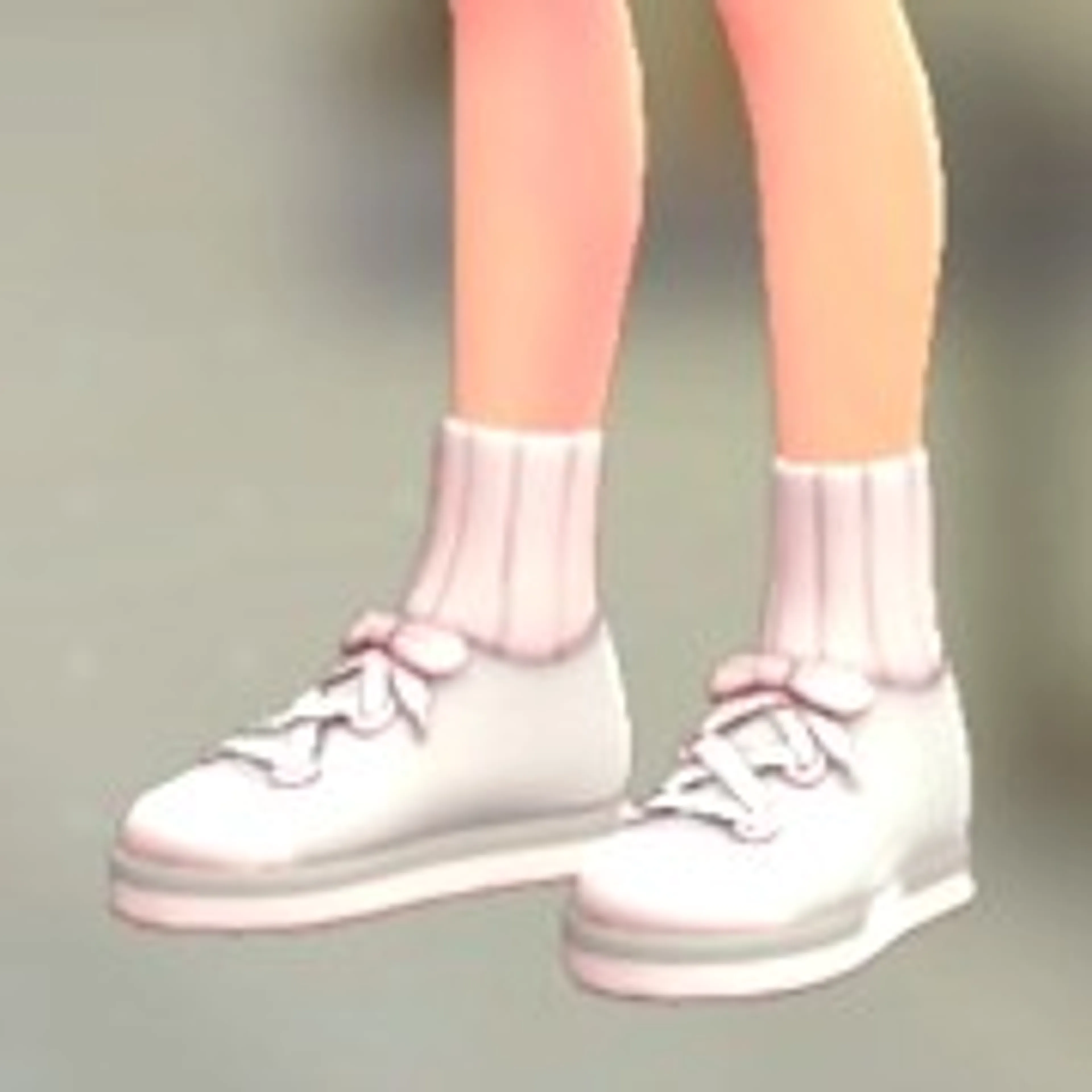 ソックススニーカー - ホワイト×グレー