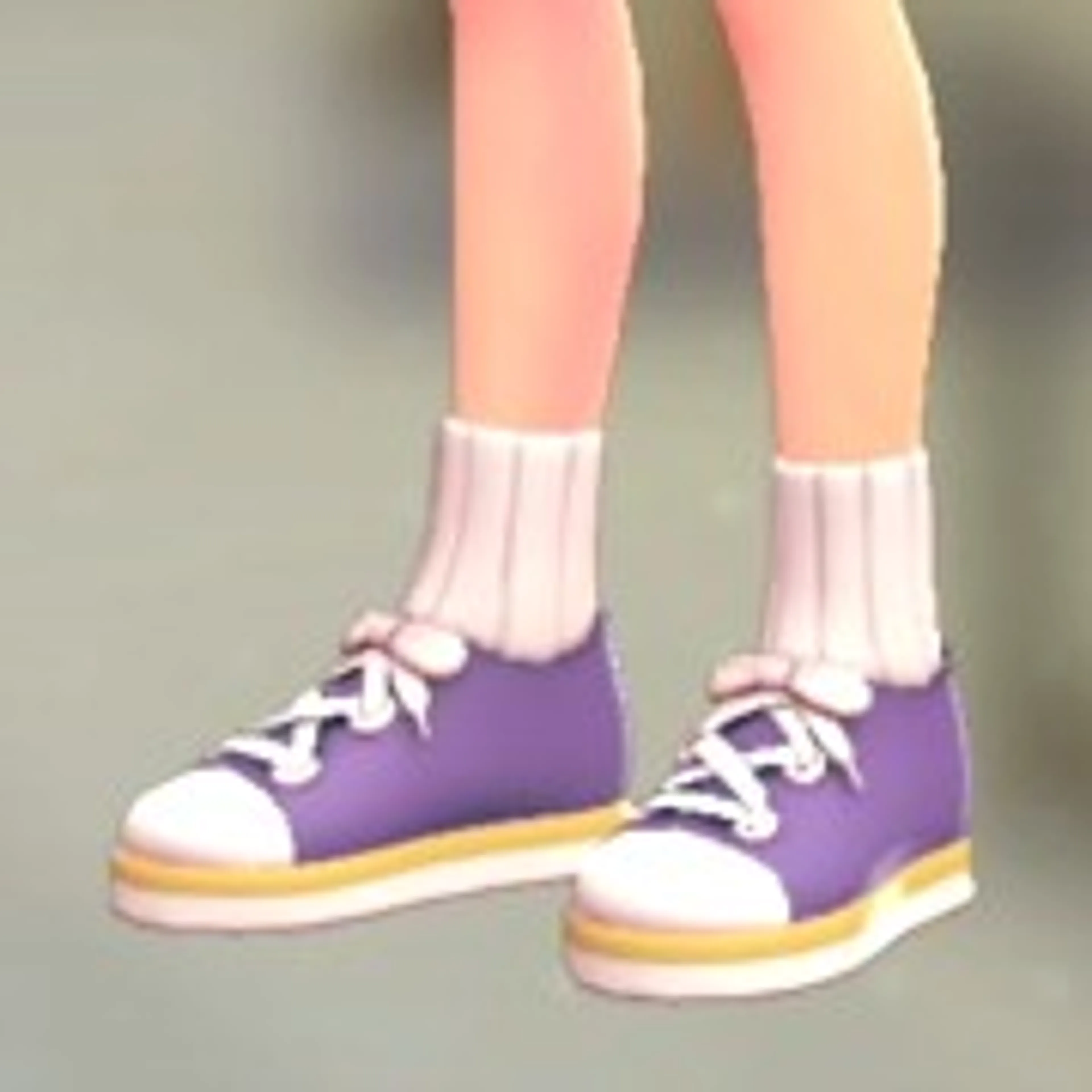 ソックススニーカー - パープル×イエロー