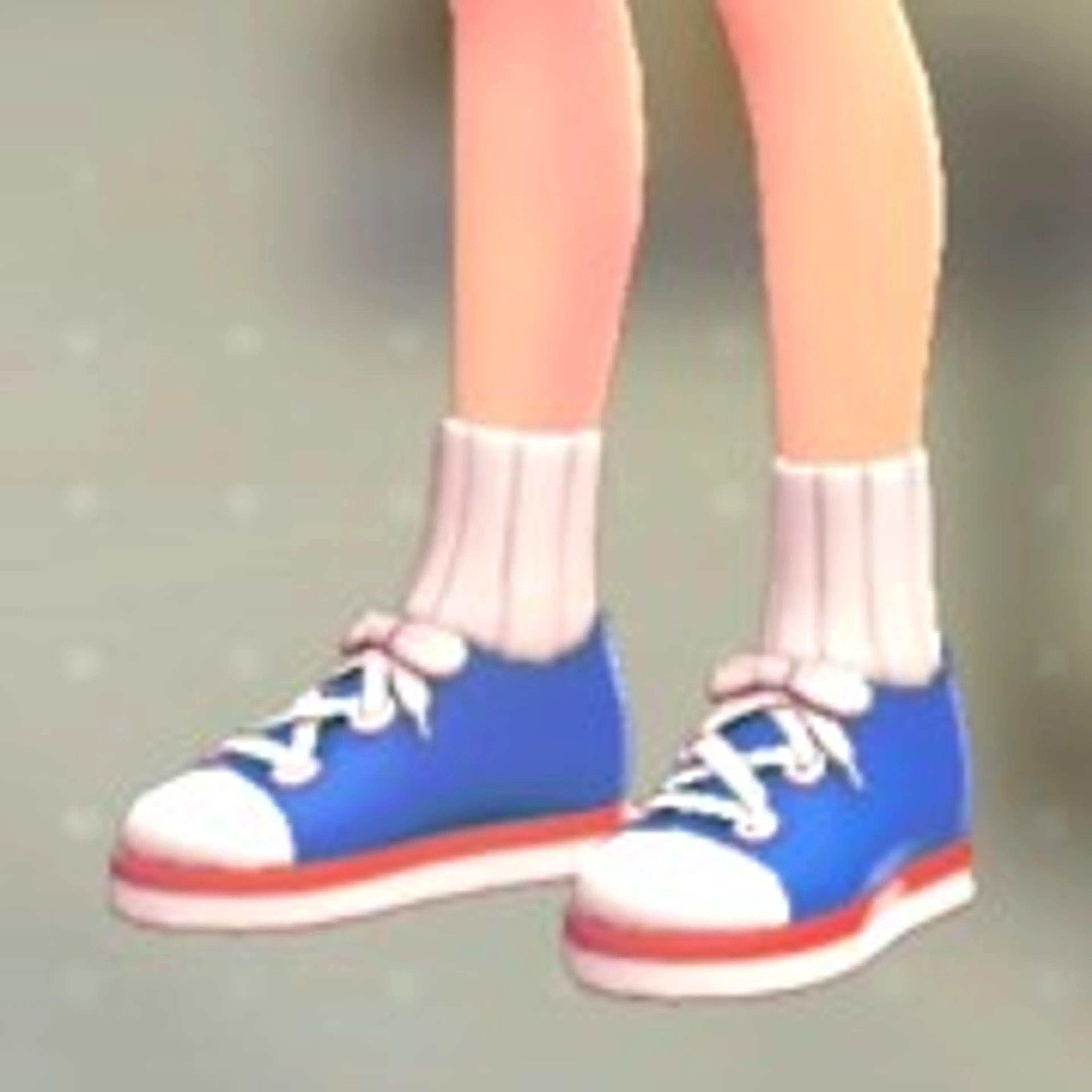 ソックススニーカー - ブルー×レッド