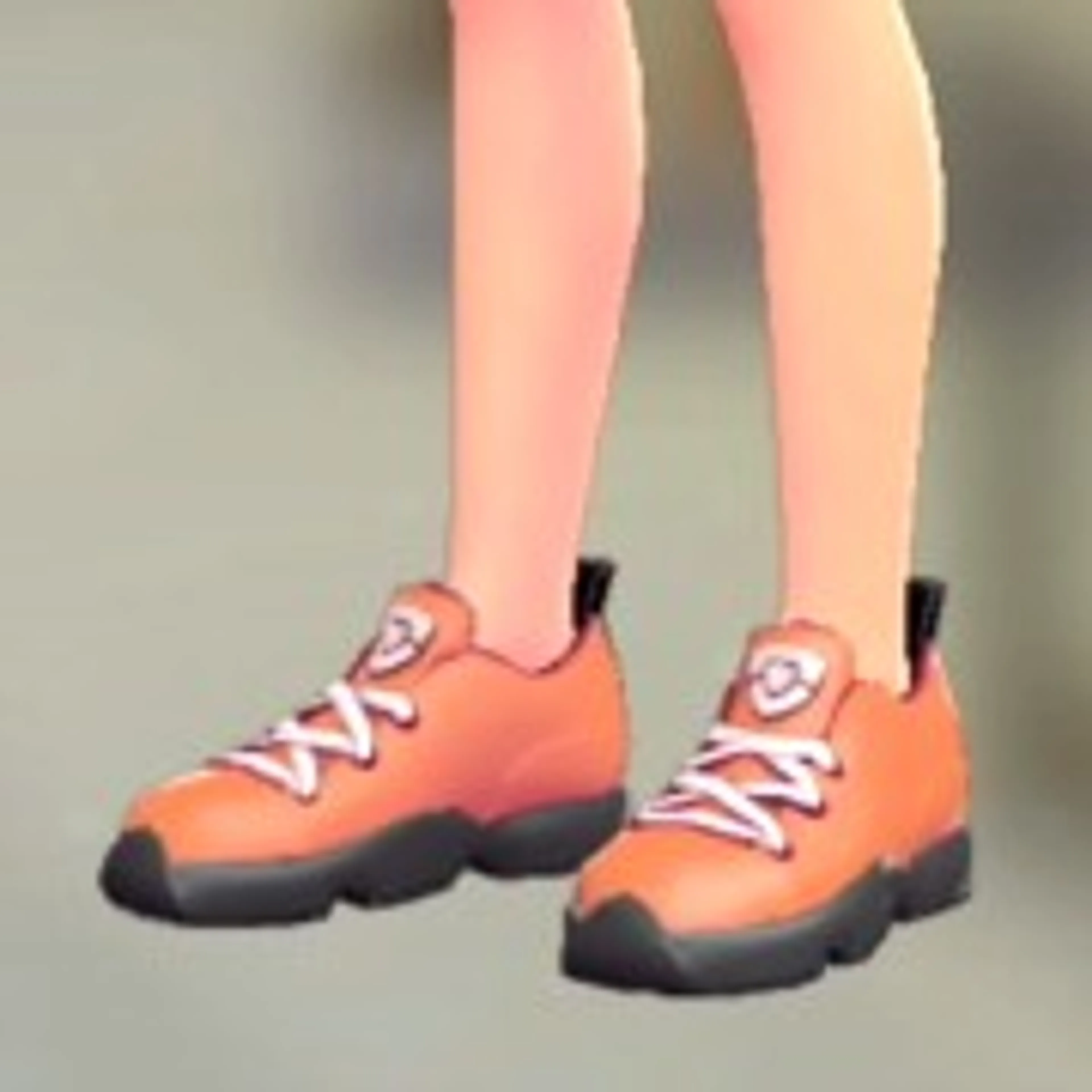 ミッドカットスニーカー - オレンジ