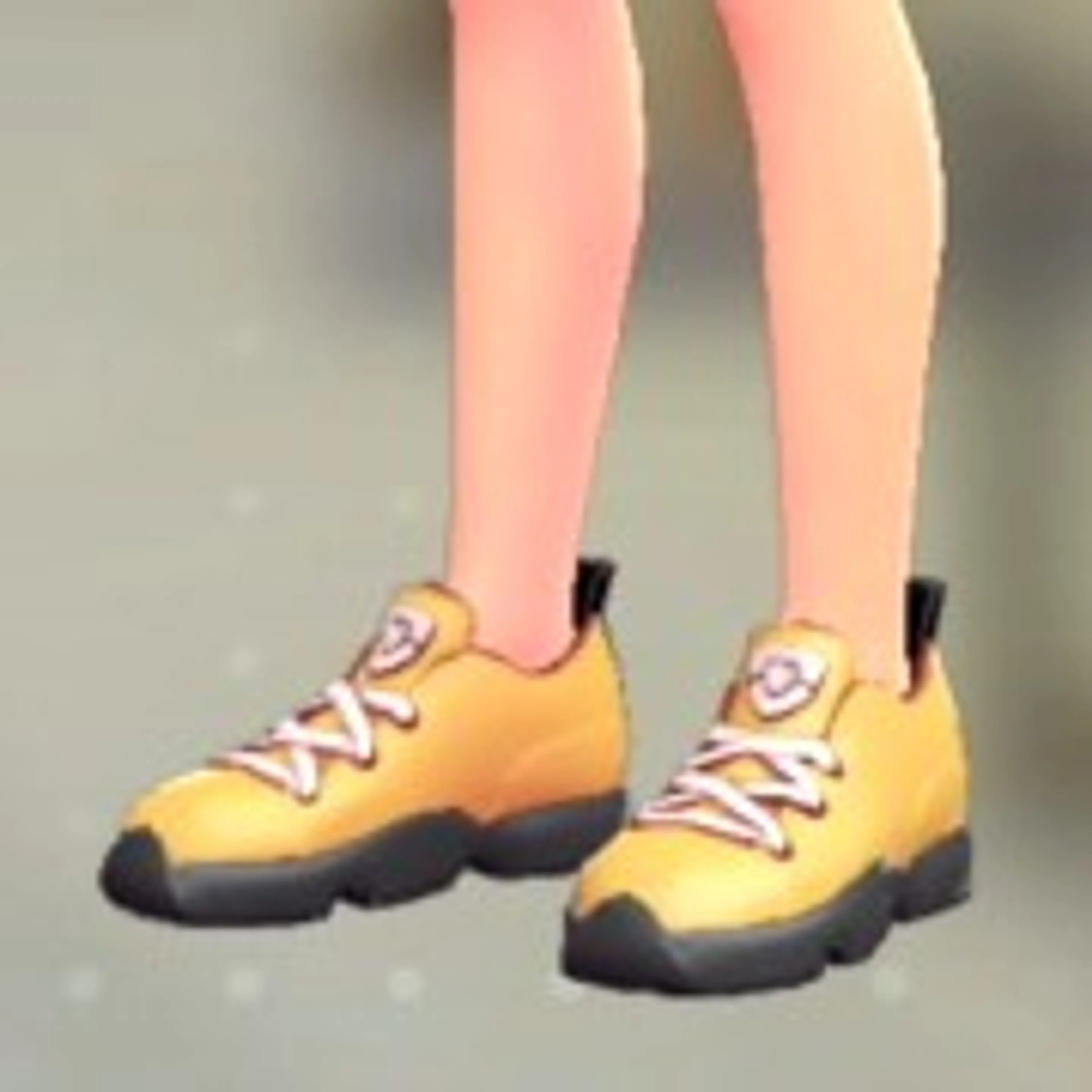 ミッドカットスニーカー - イエロー