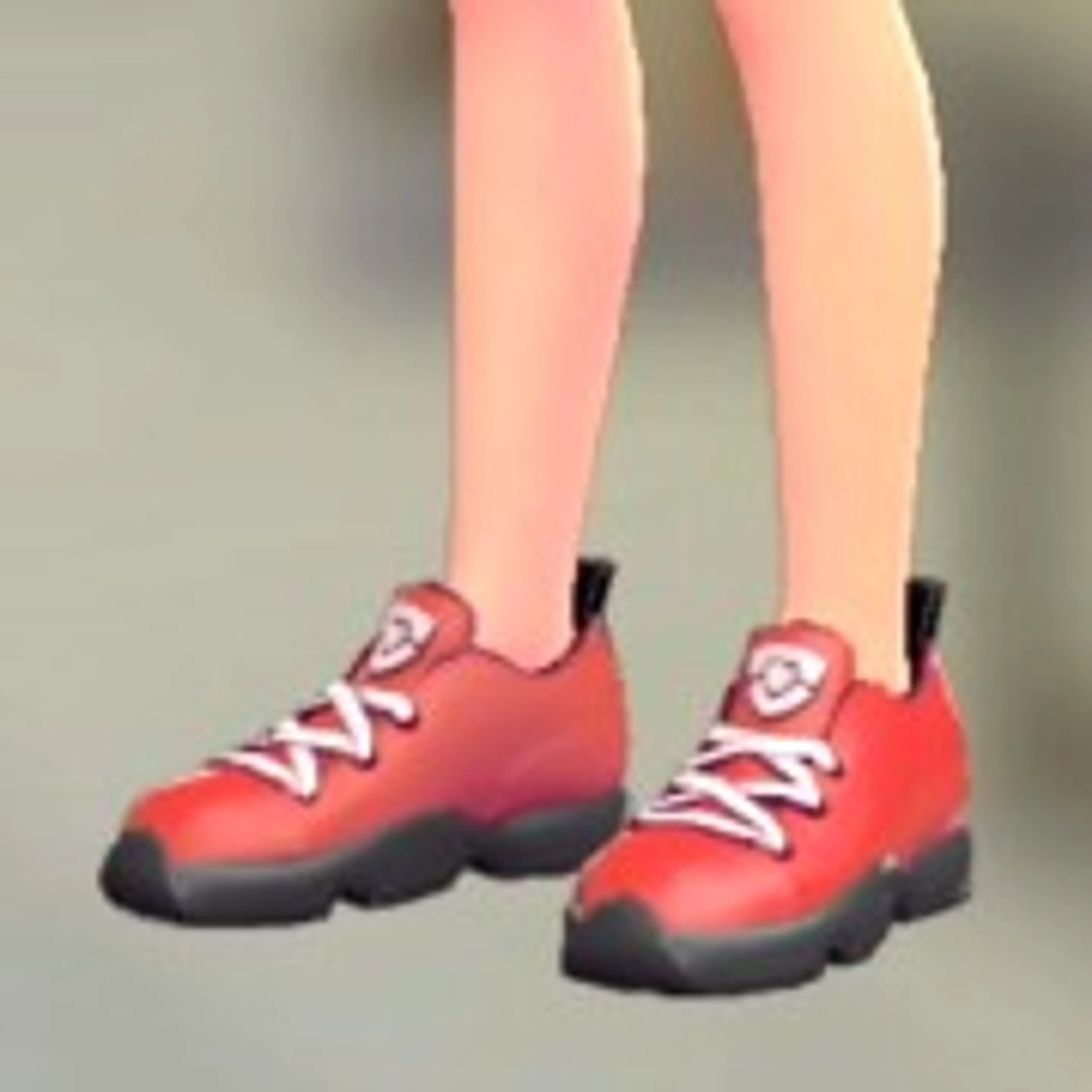 ミッドカットスニーカー - レッド