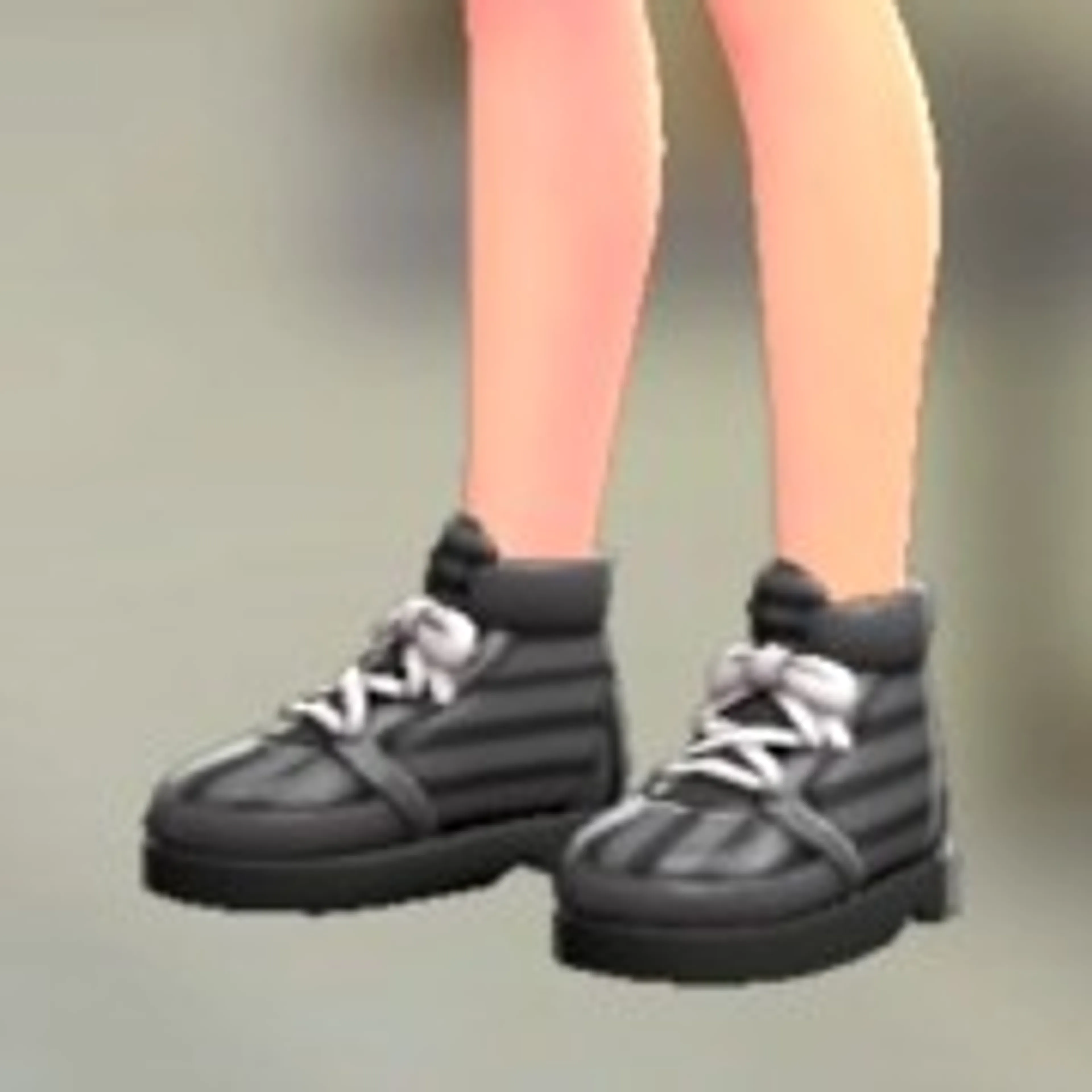 ボーダーハイカットスニーカー - はいくろボーダー