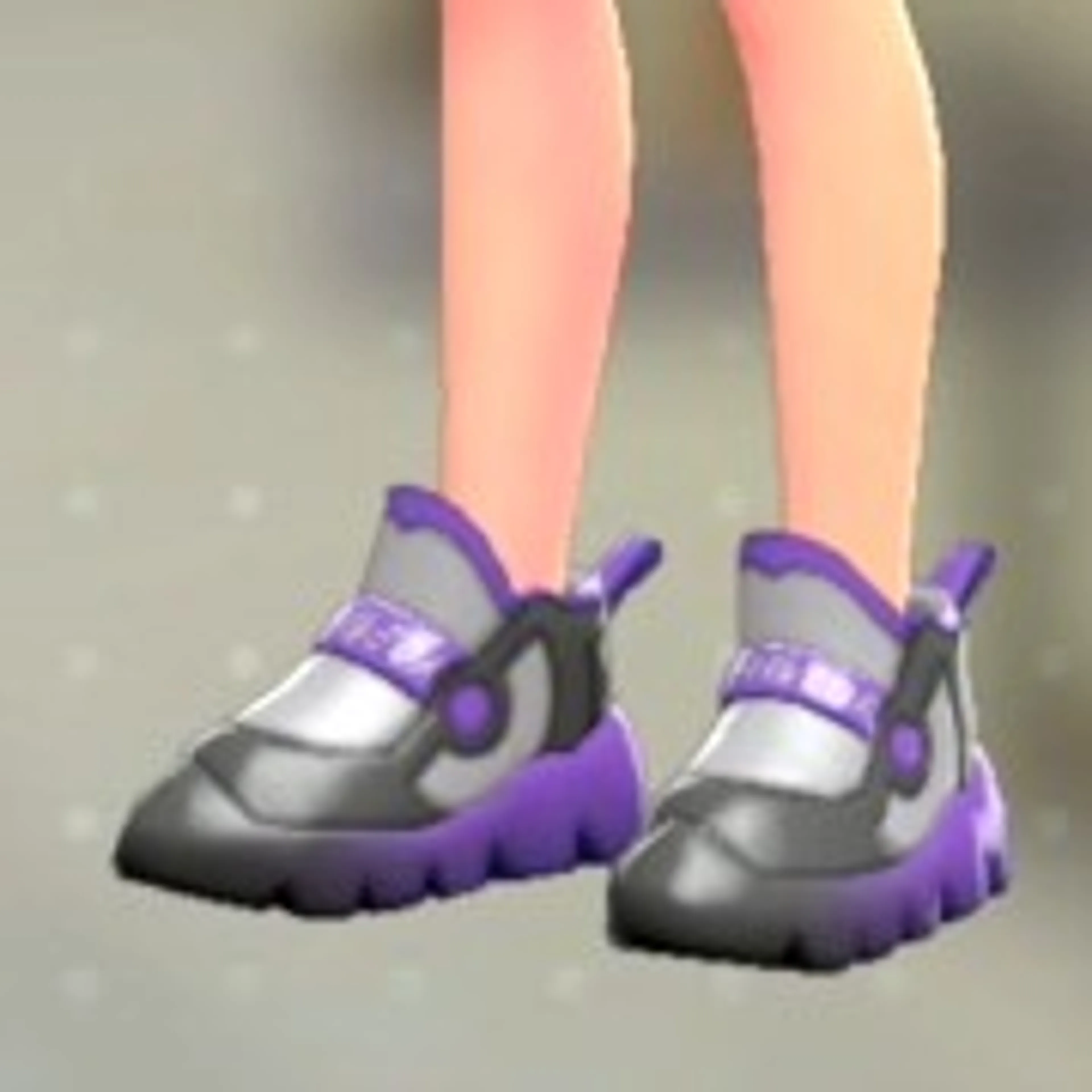 ボリュームソールスニーカー - パープル