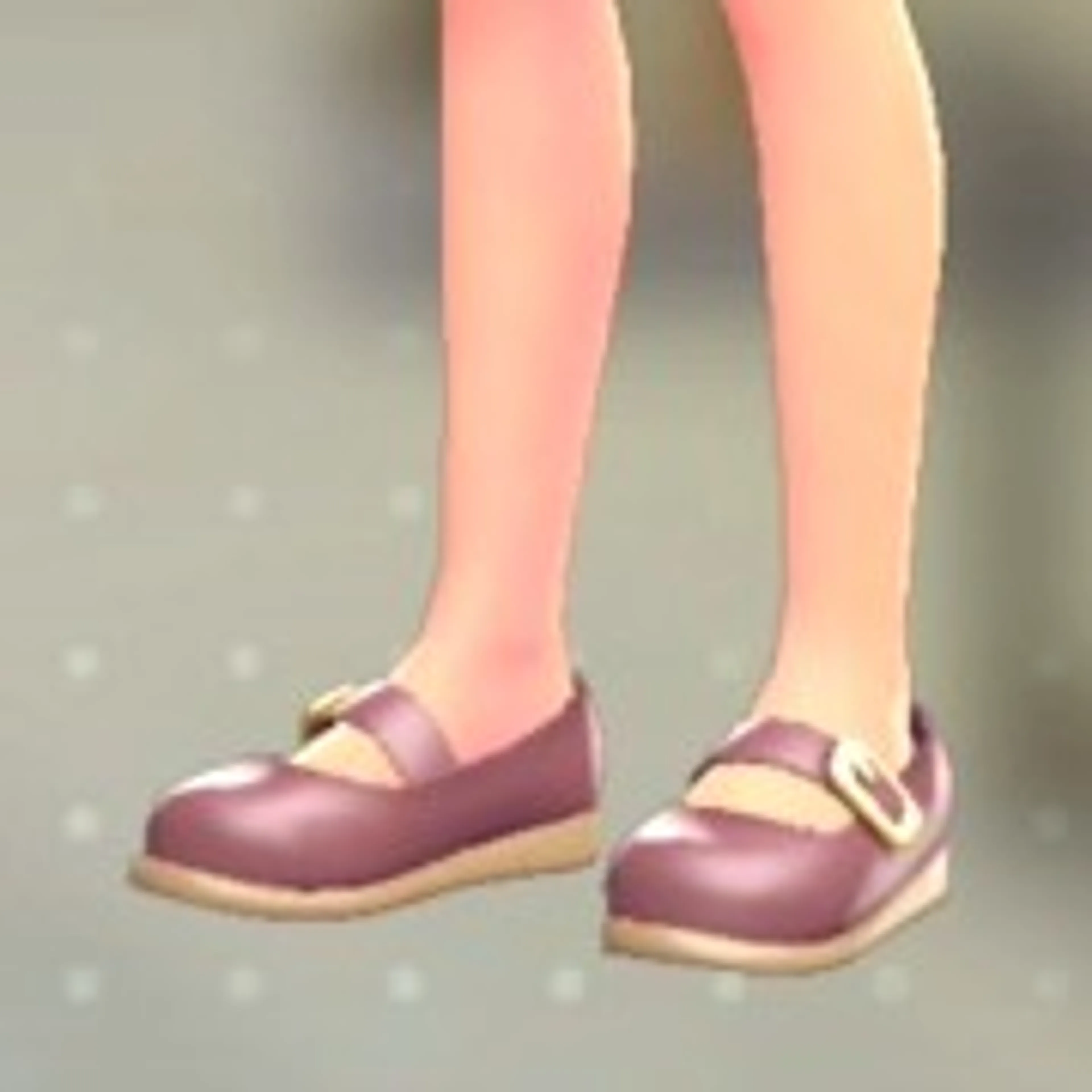 ストラップパンプス - オールドローズ