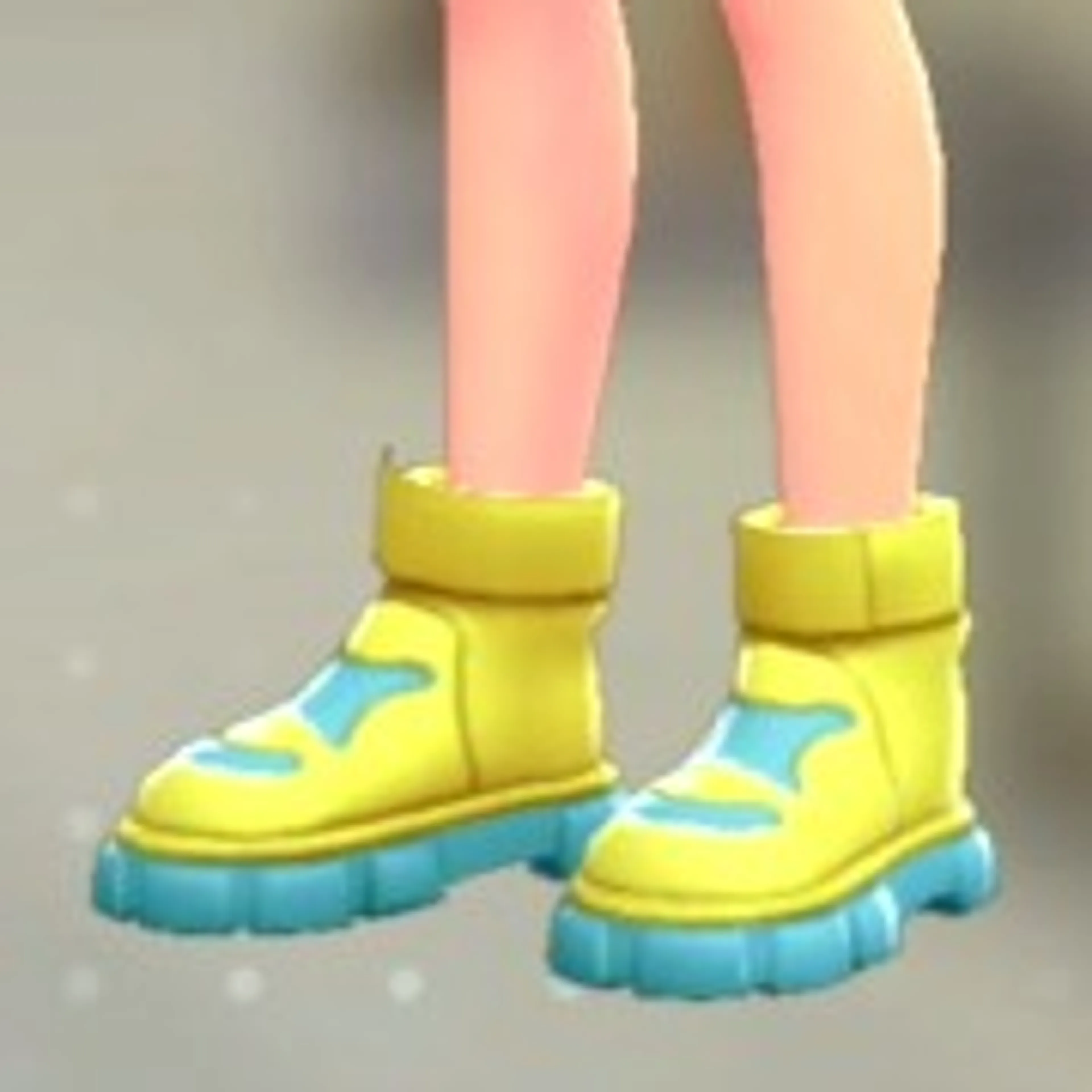 チャンキースニーカー - イエロー×ブルー