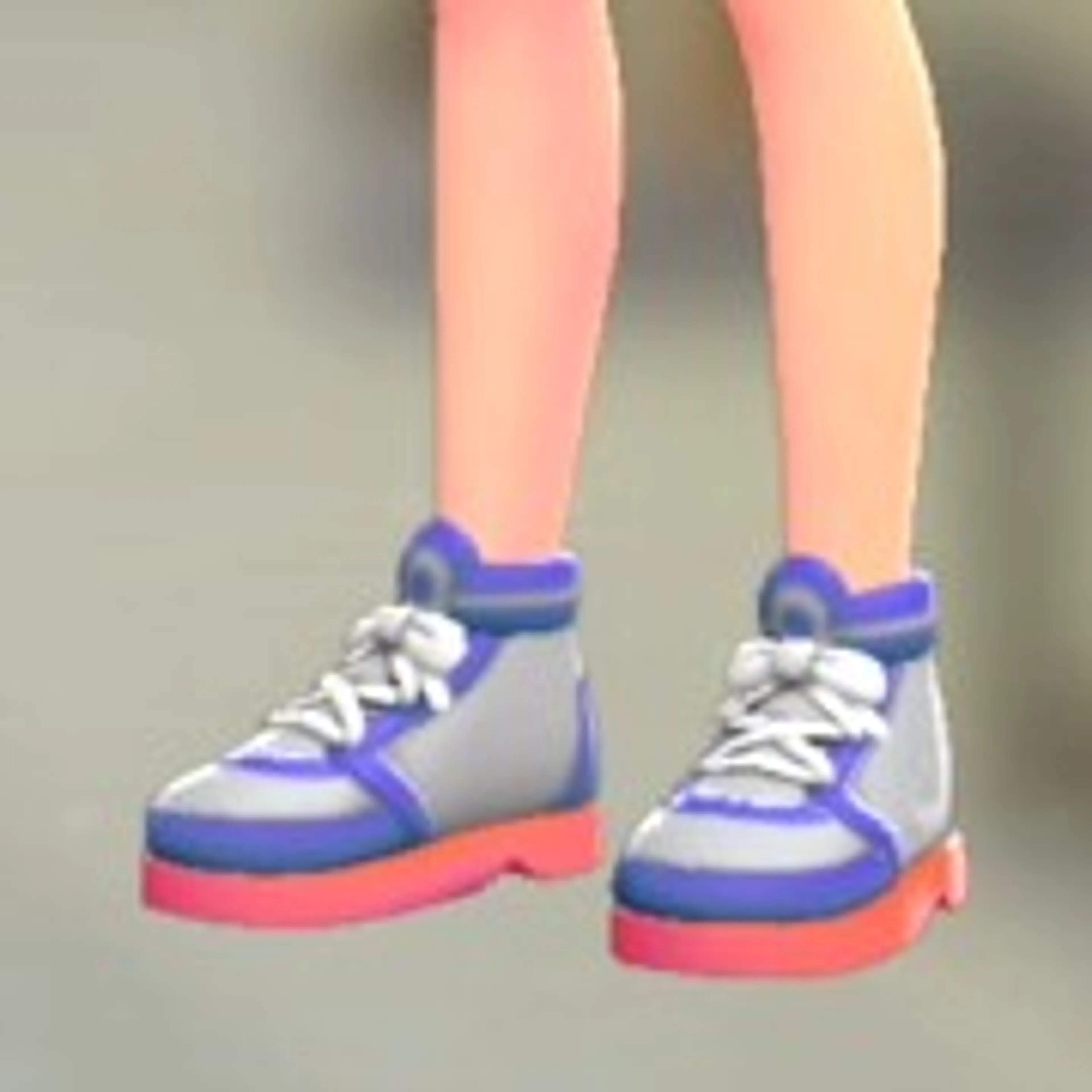 ハイカットスニーカー - ブルー