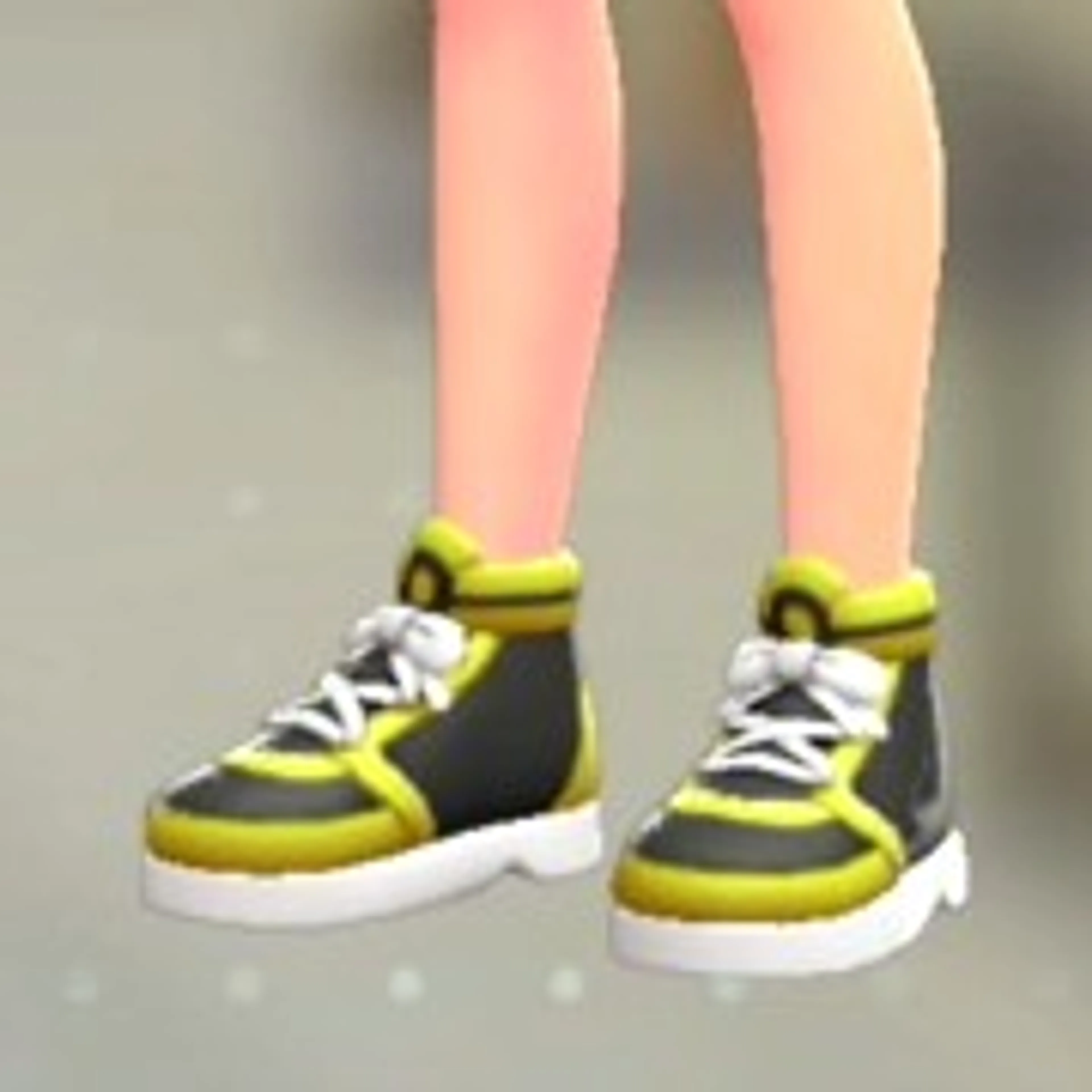 ハイカットスニーカー - イエロー