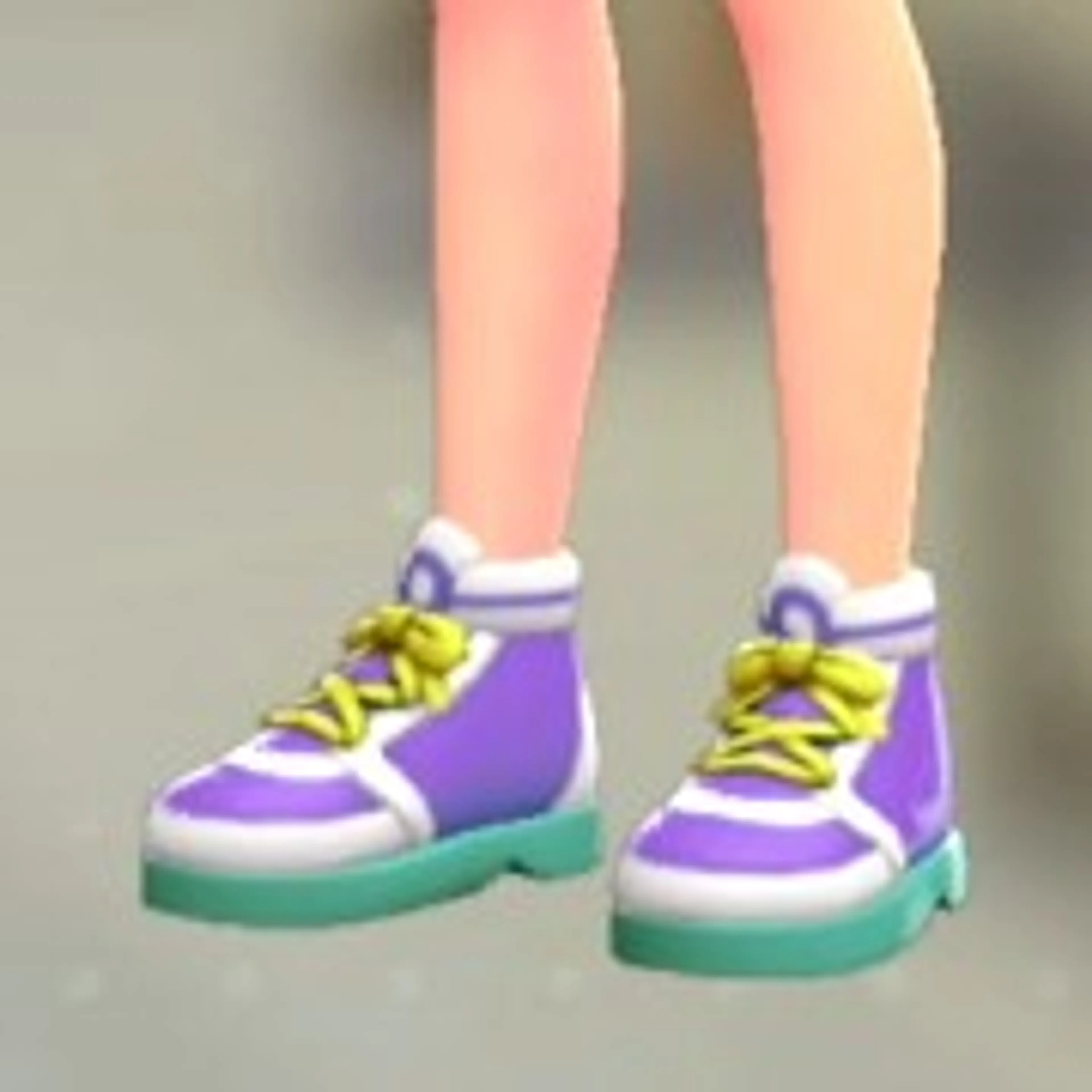 ハイカットスニーカー - パープル