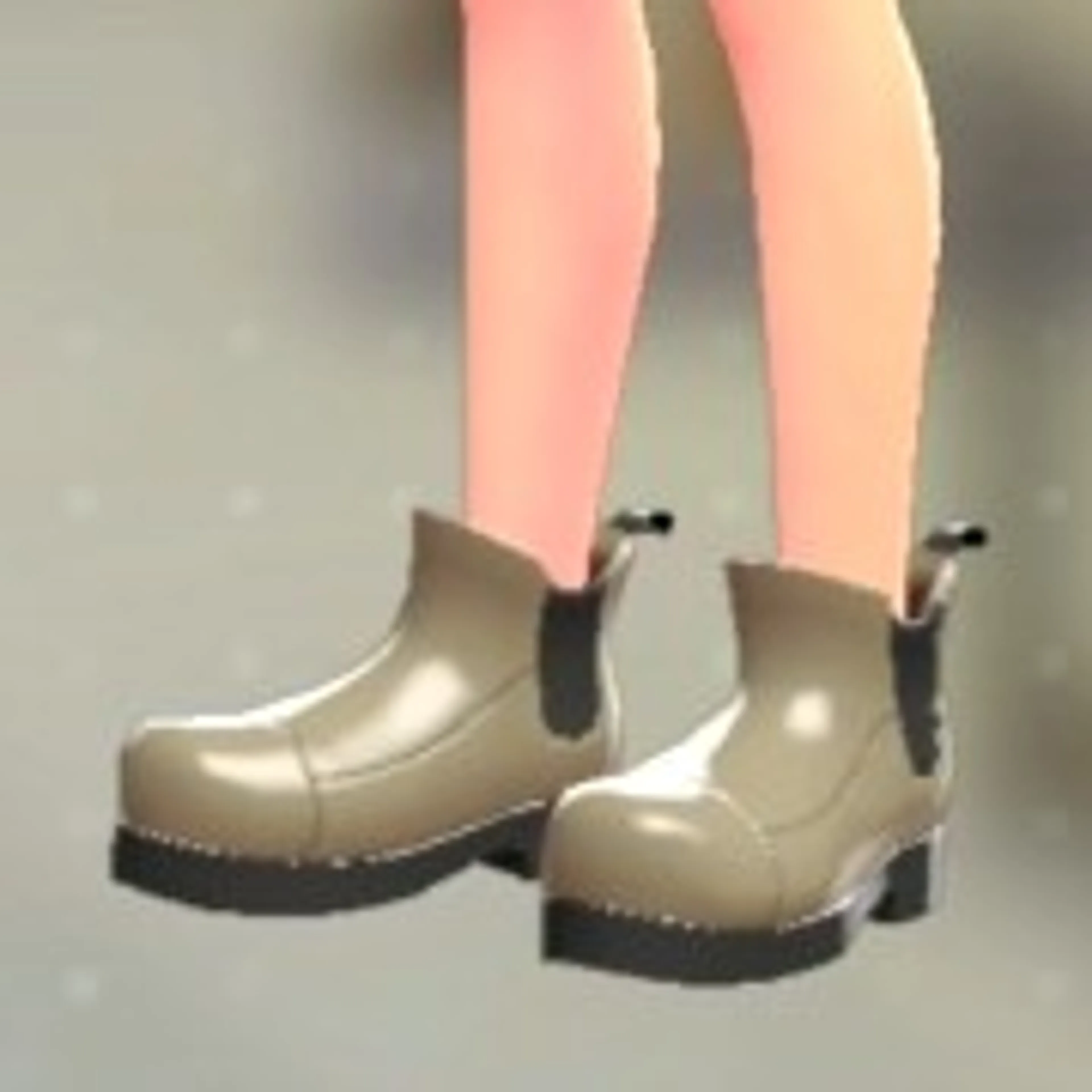 サイドゴアブーツ - ベージュ