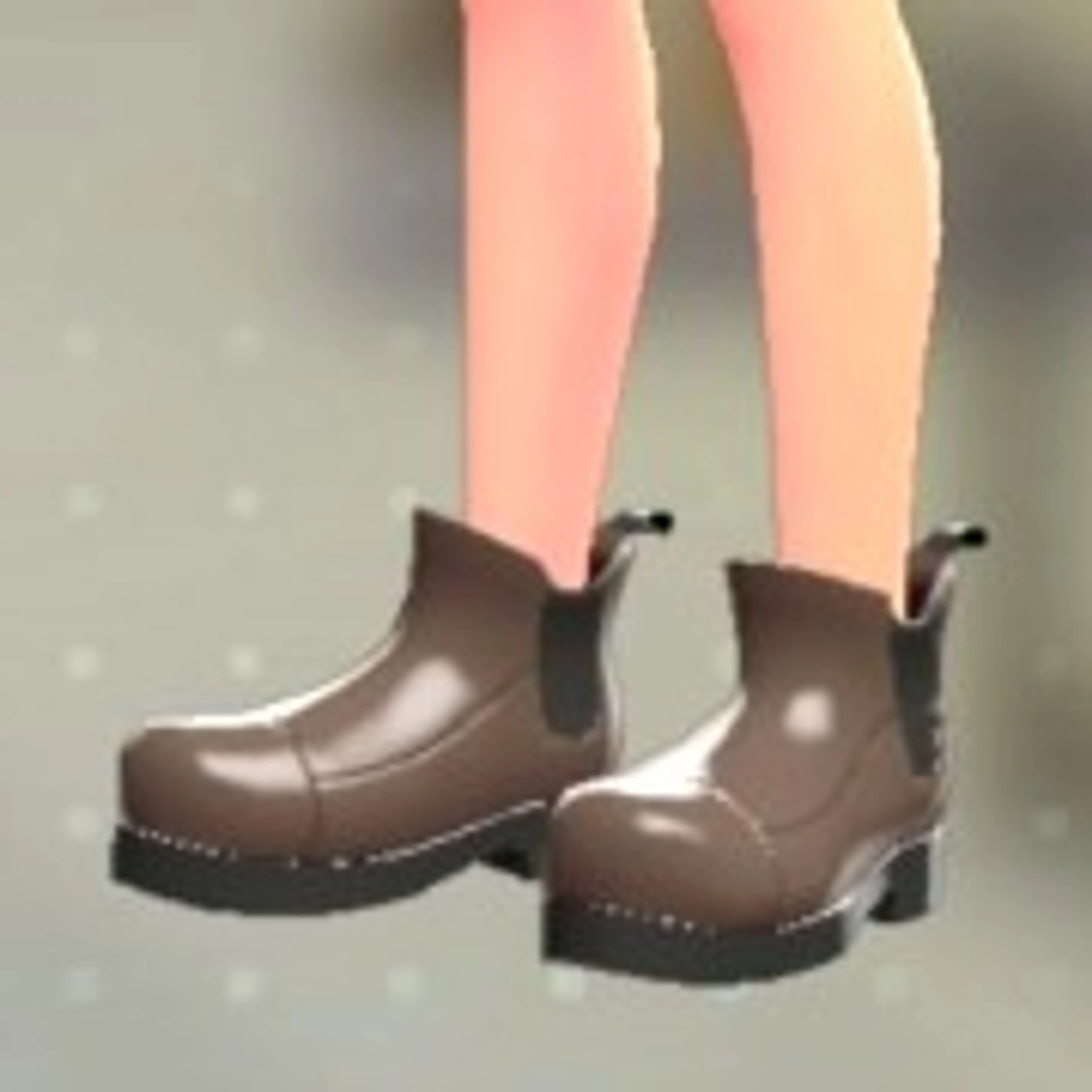 サイドゴアブーツ - ブラウン