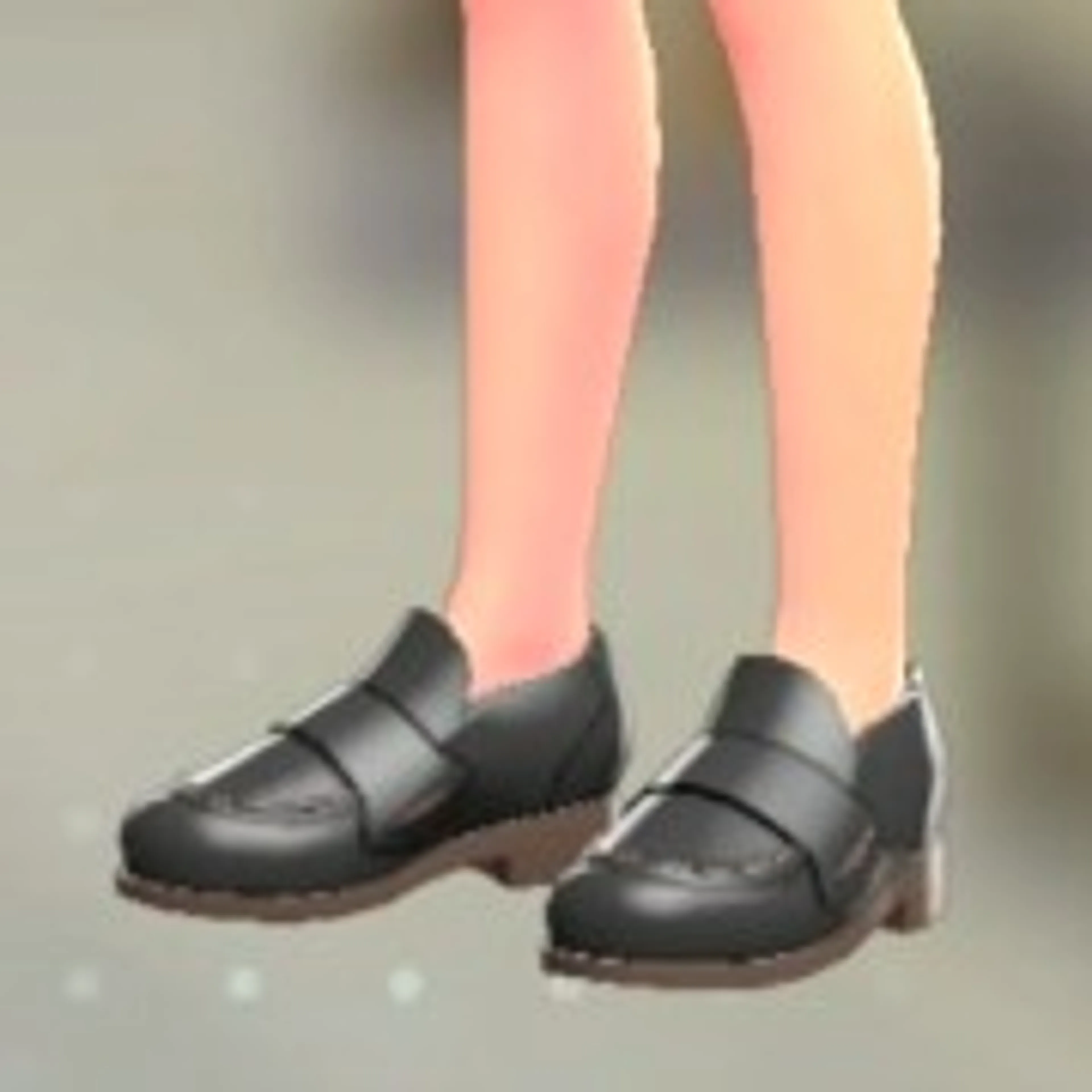 レザーローファー - ブラック