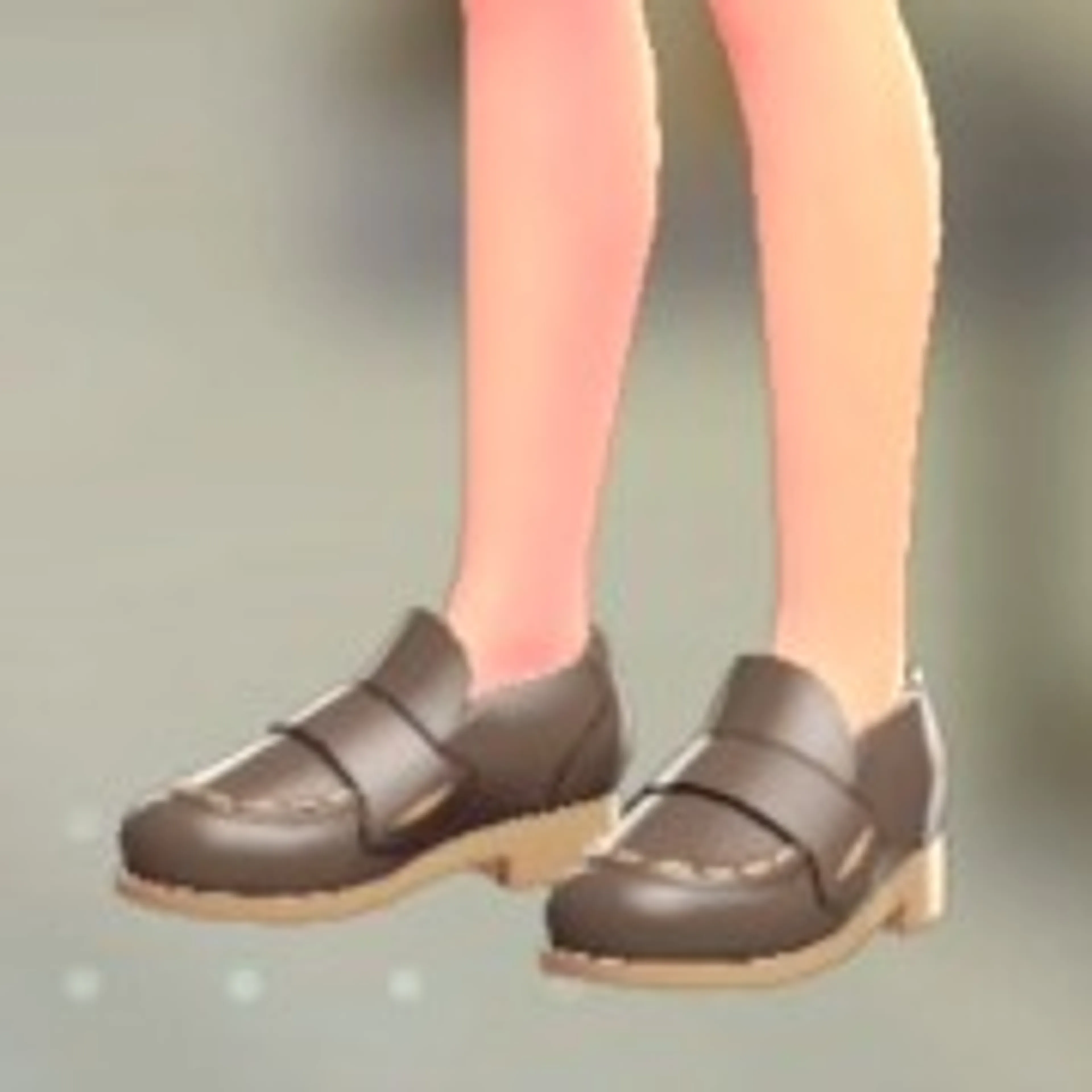 レザーローファー - ブラウン