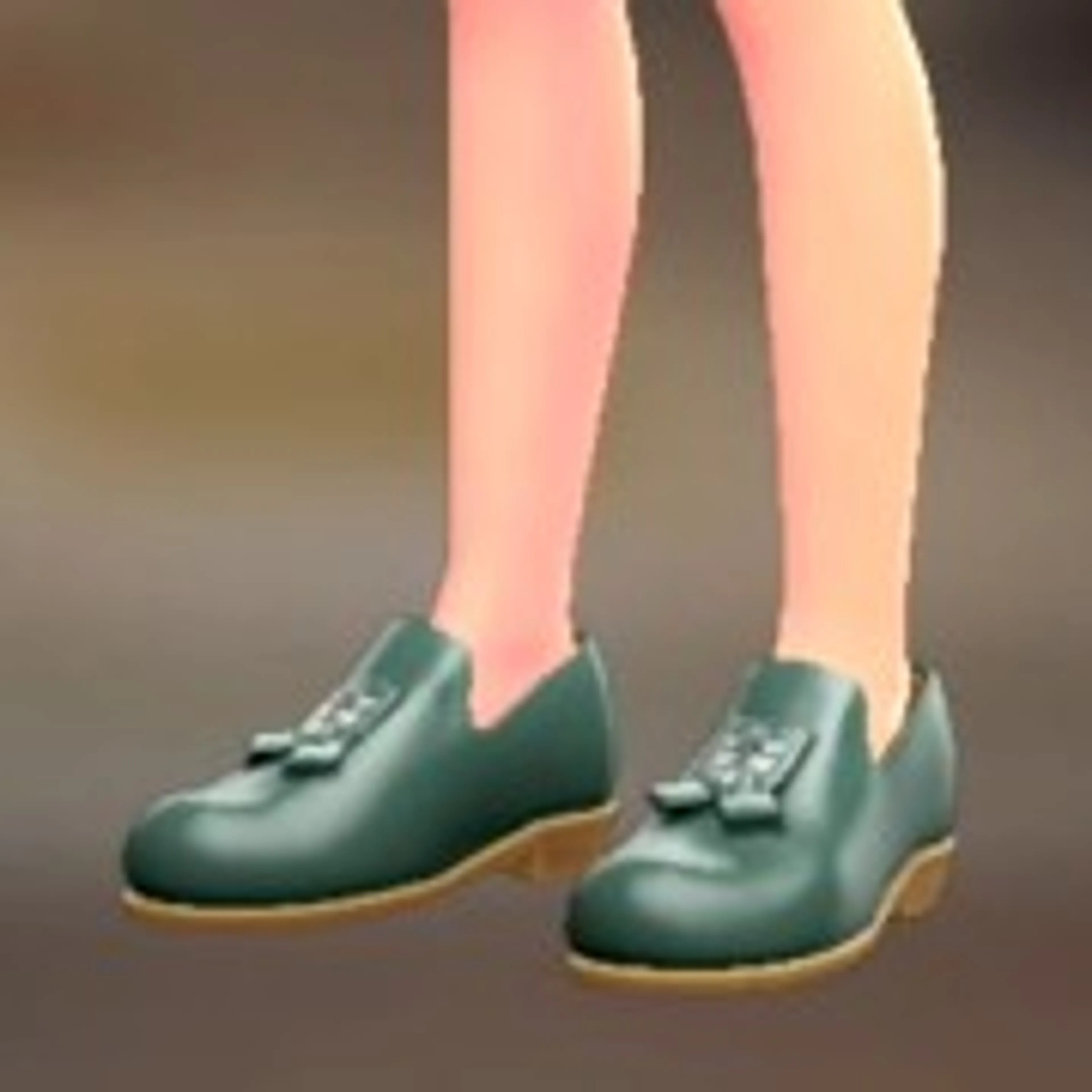 オペラシューズ - グリーン