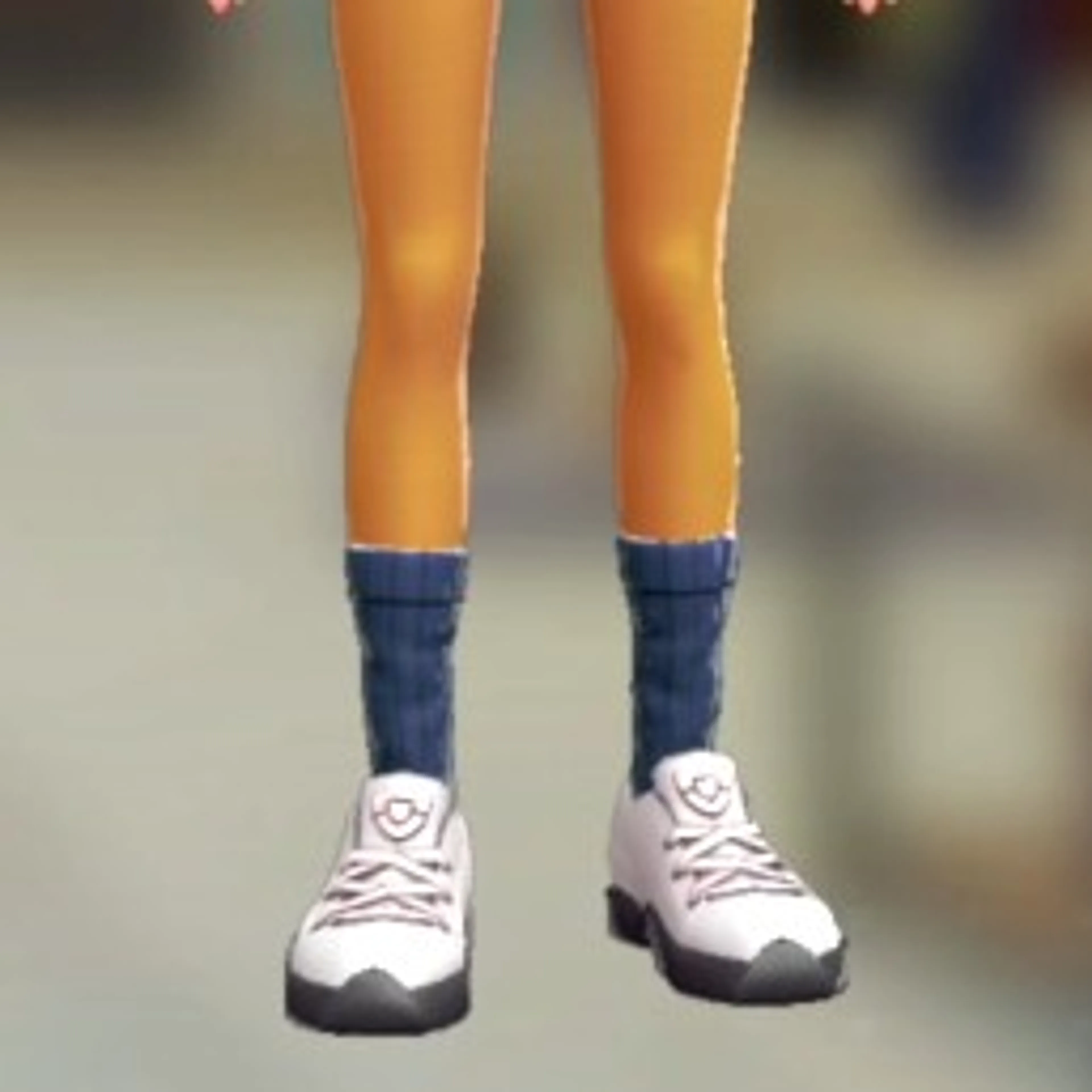 ソックス&タイツセット - リブあみブルー イエロー