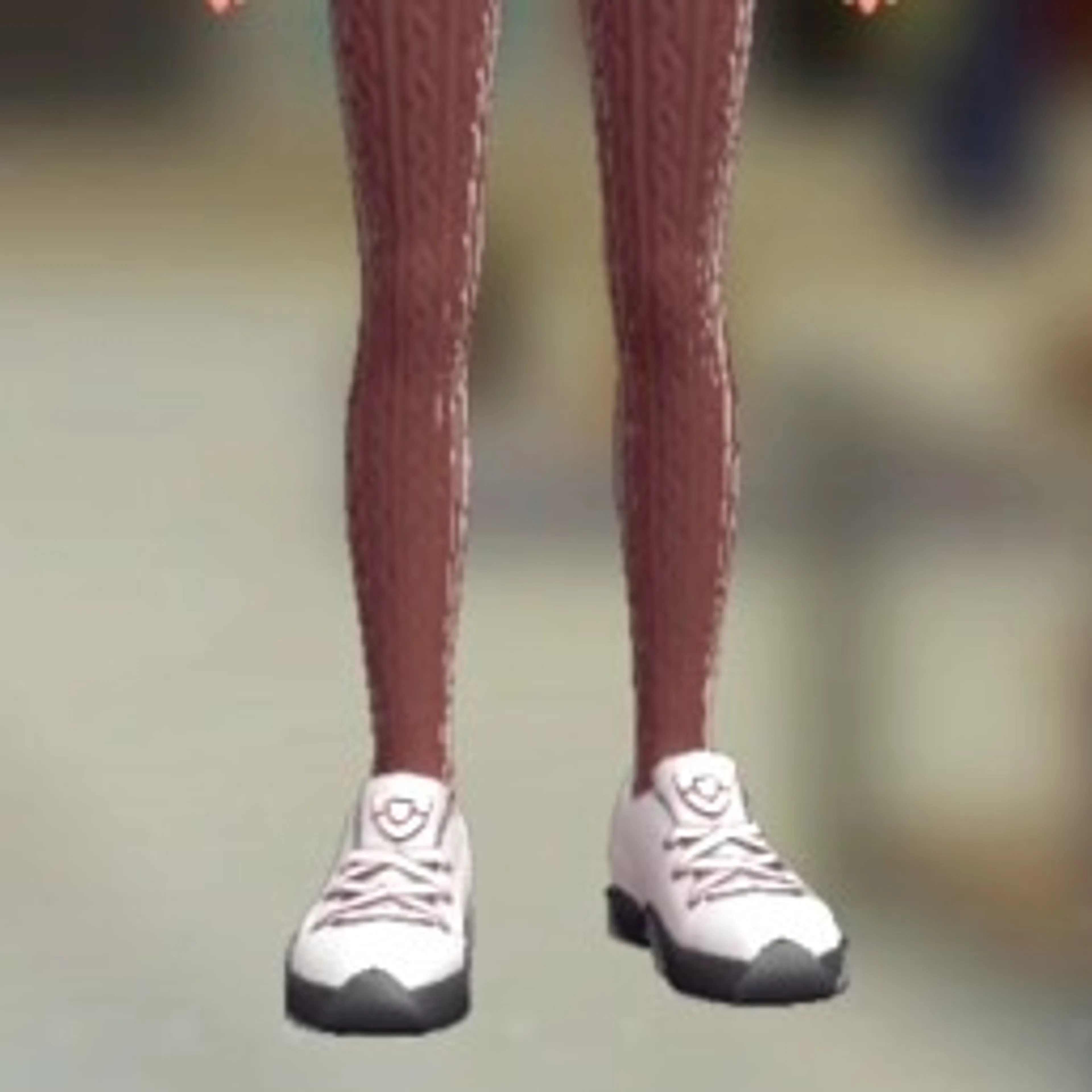 リブあみタイツ - ボルドー