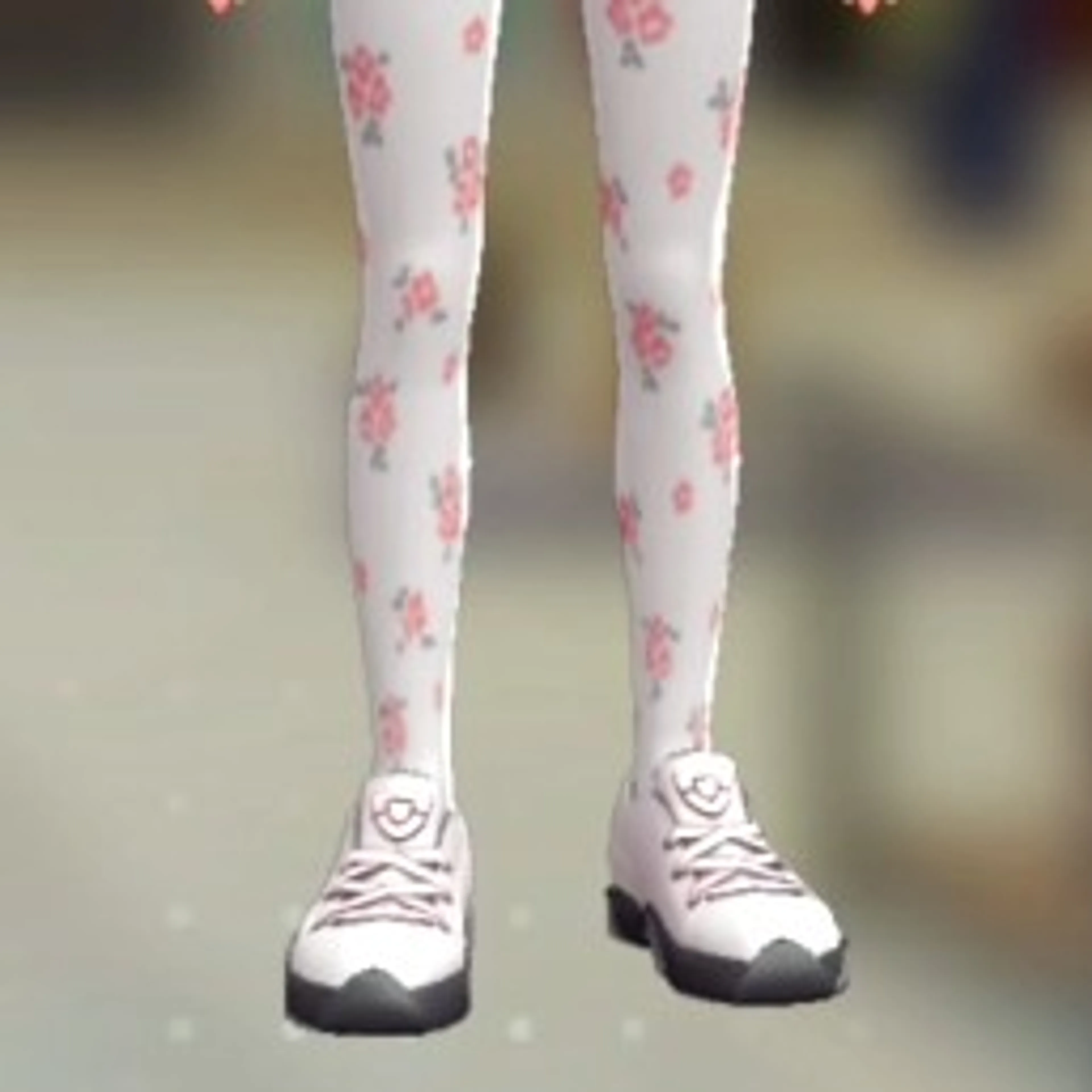 はながらタイツ - ホワイト