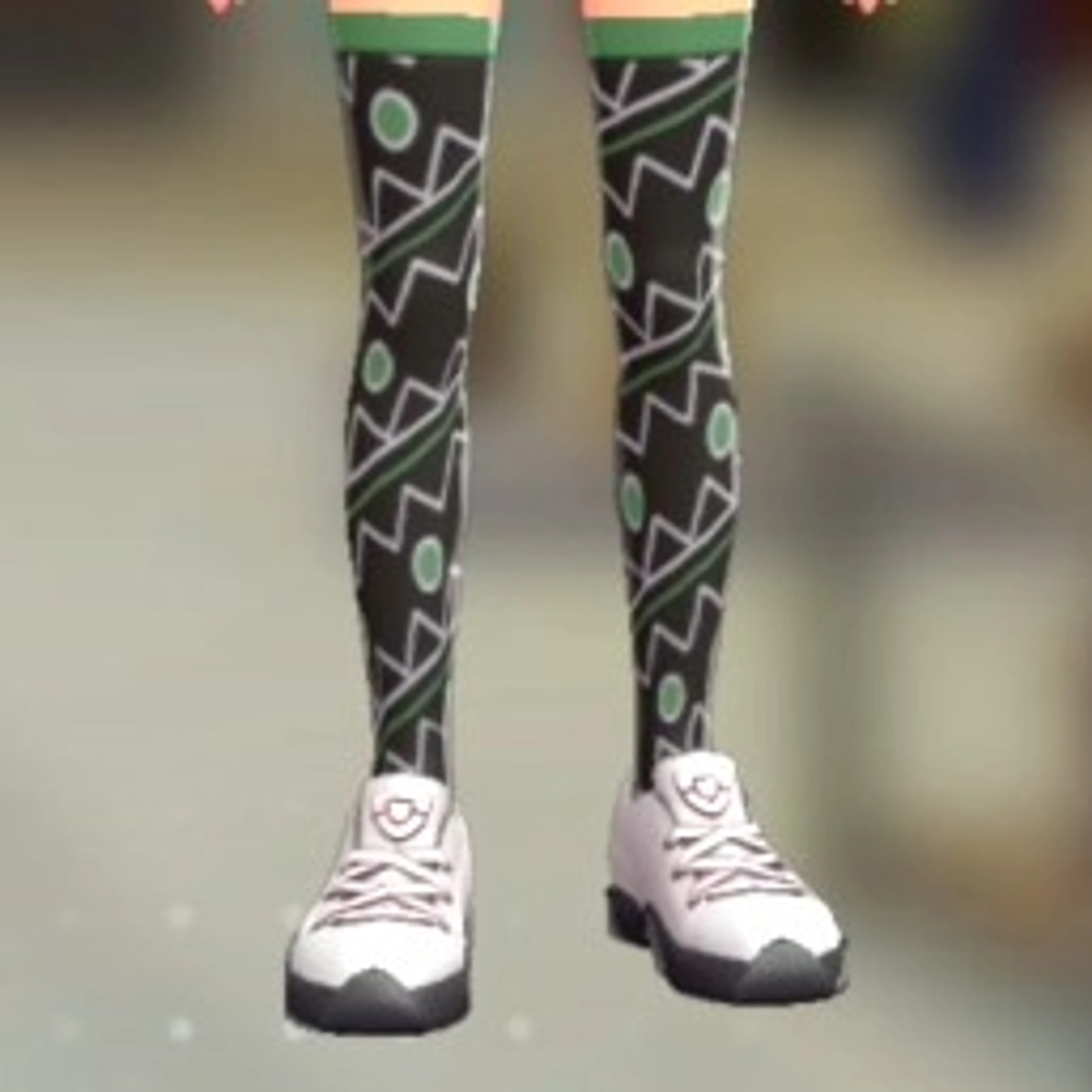 サイケがらハイソックス - サイケブラック