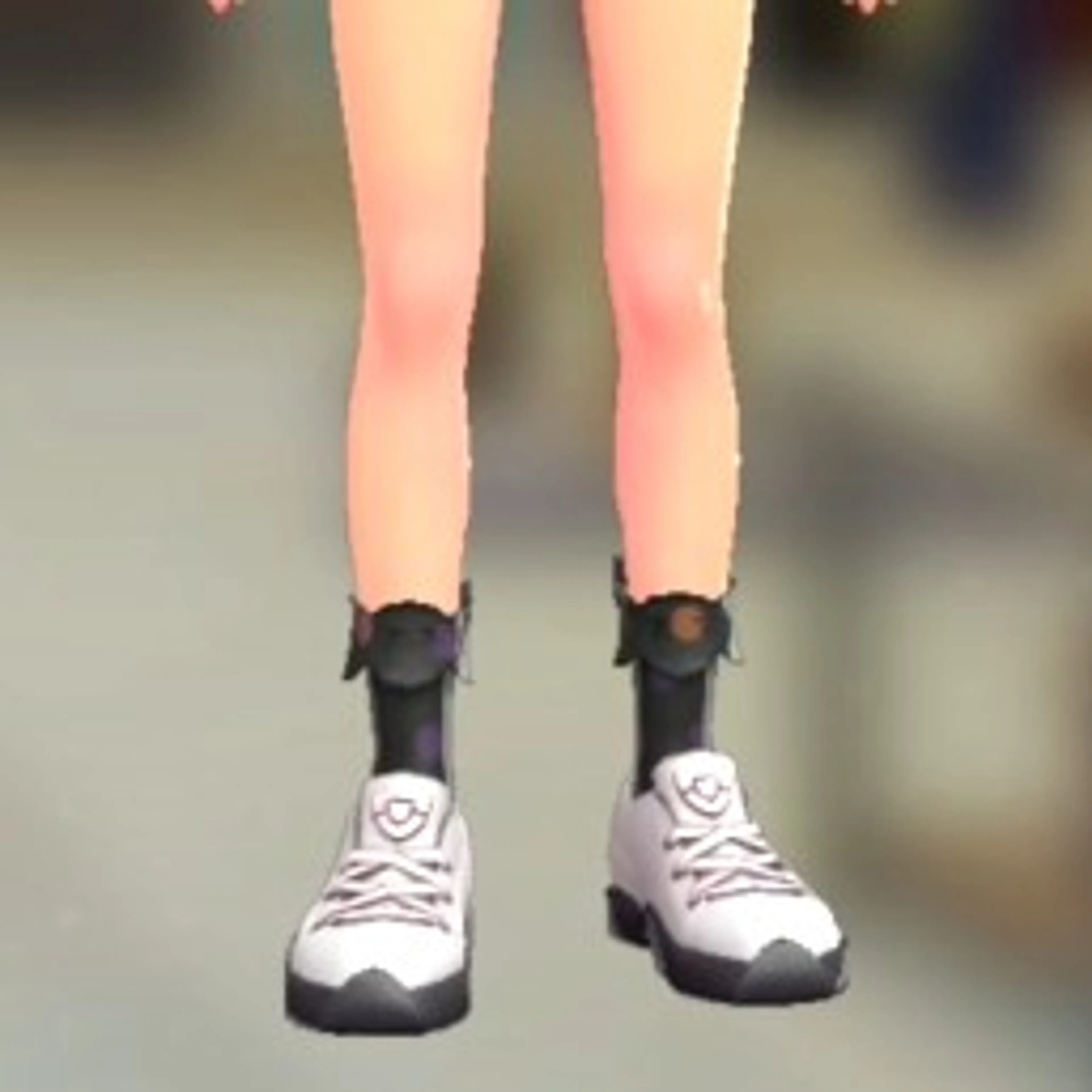 ドットリボンソックス - ブラック×レッド