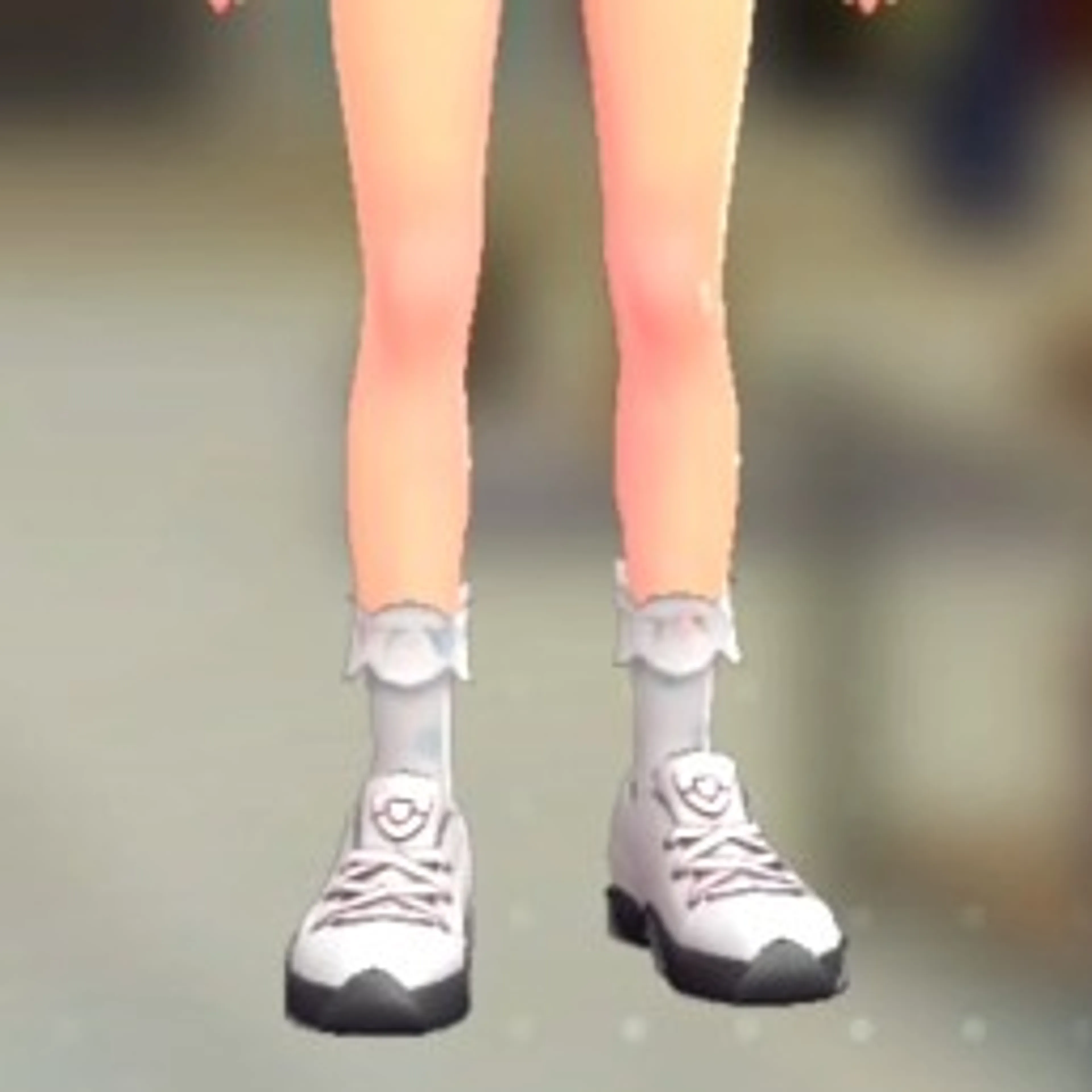 ドットリボンソックス - ホワイト×ピンク