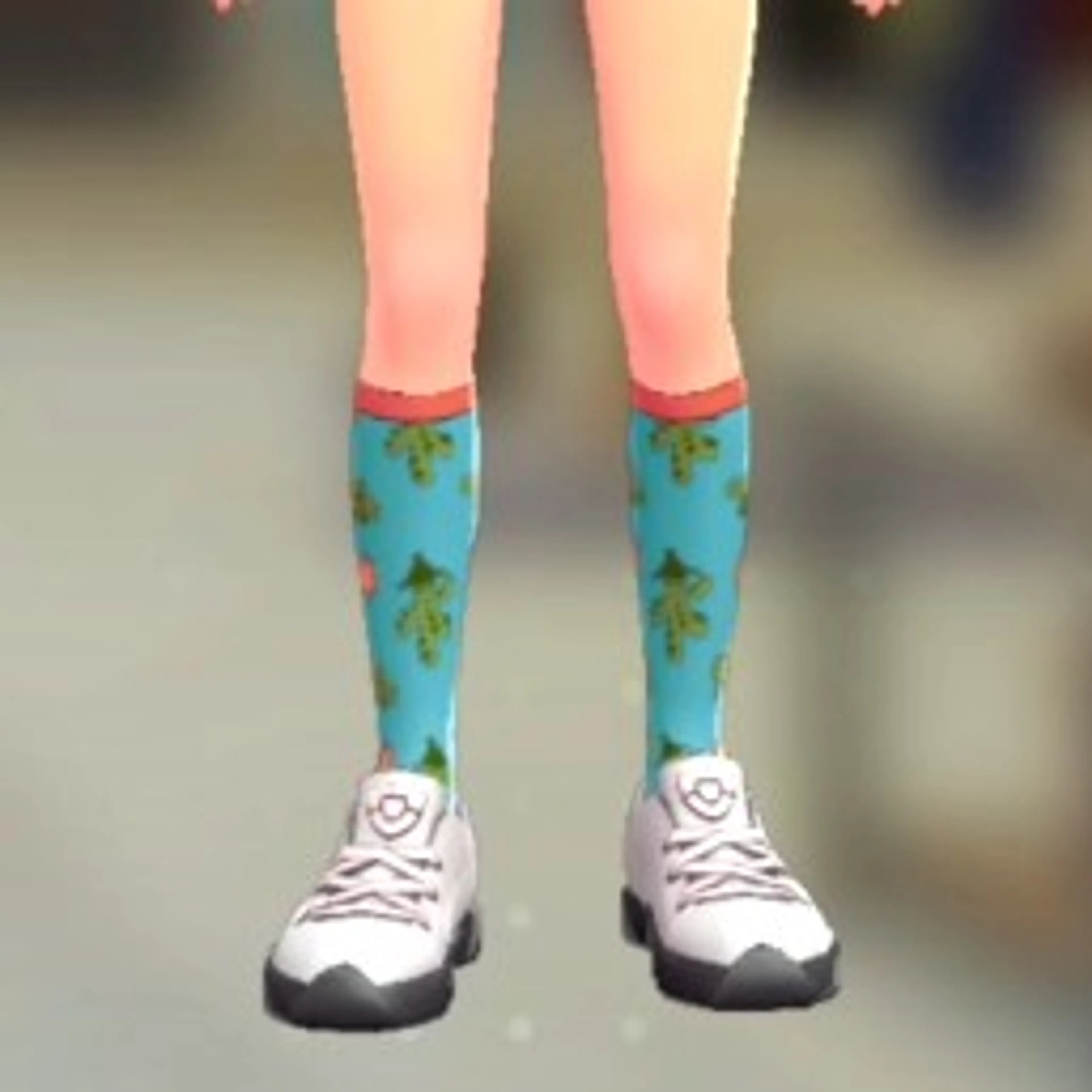 カクタスハイソックス - ブルー