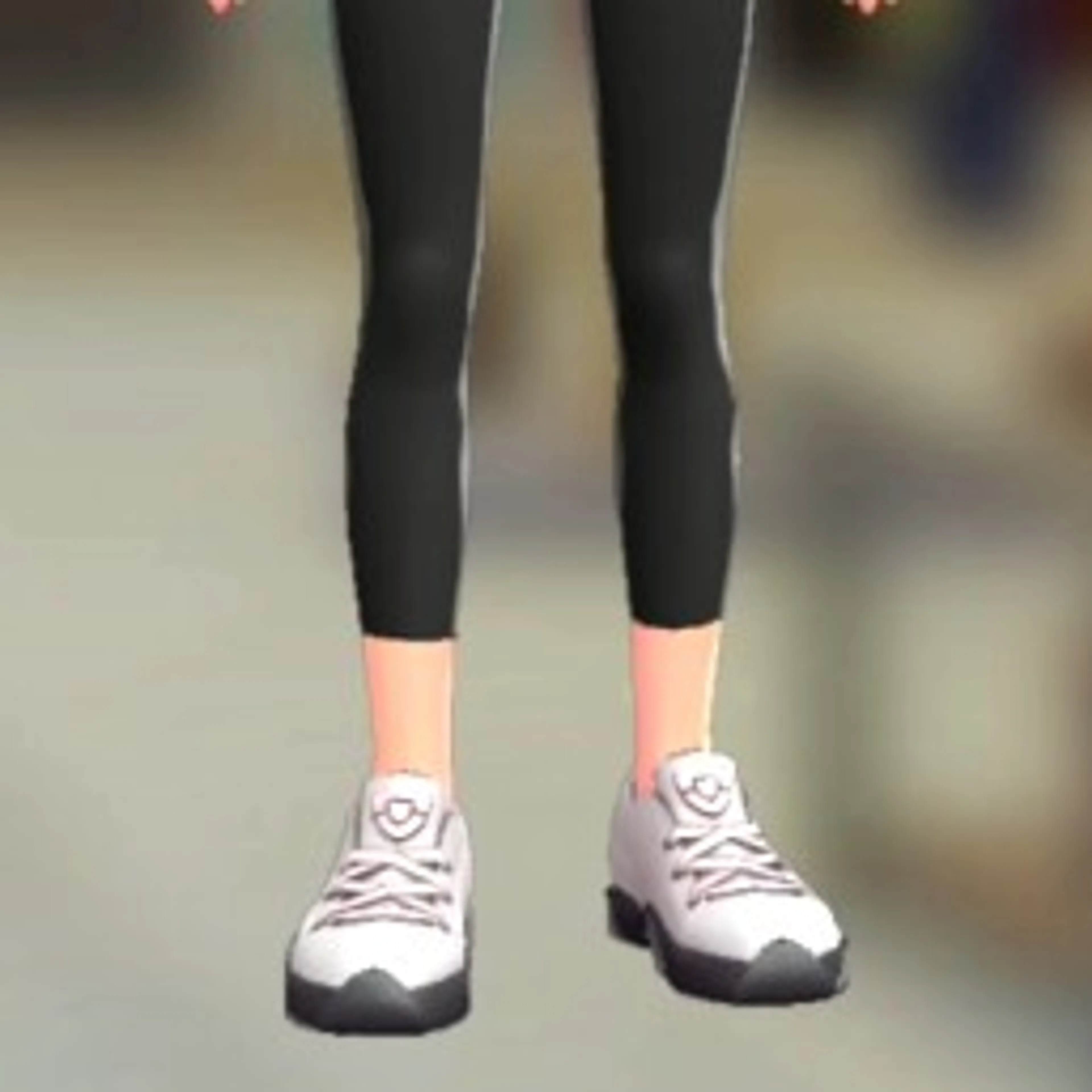 8分丈レギンス - ブラック