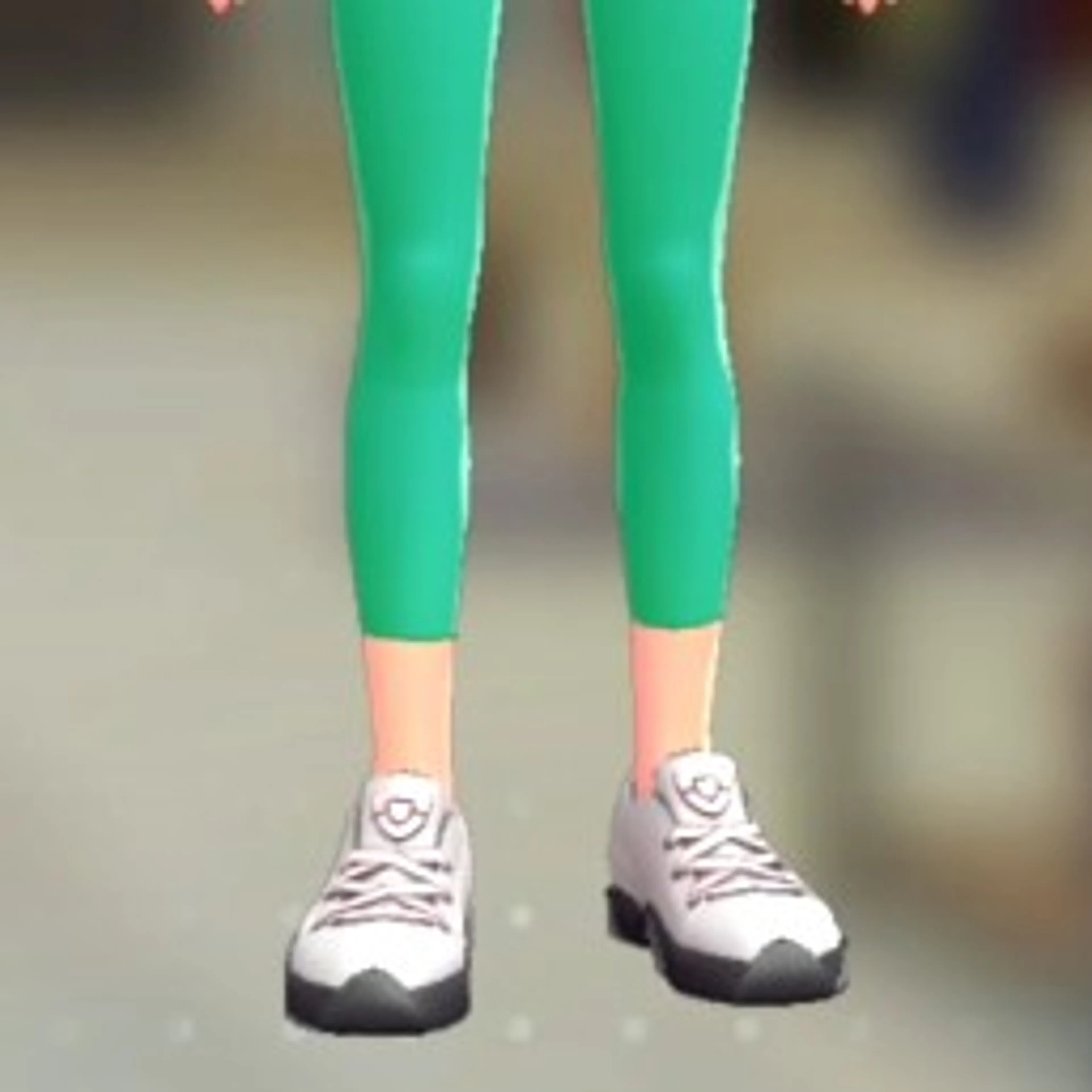 8分丈レギンス - エメラルドグリーン