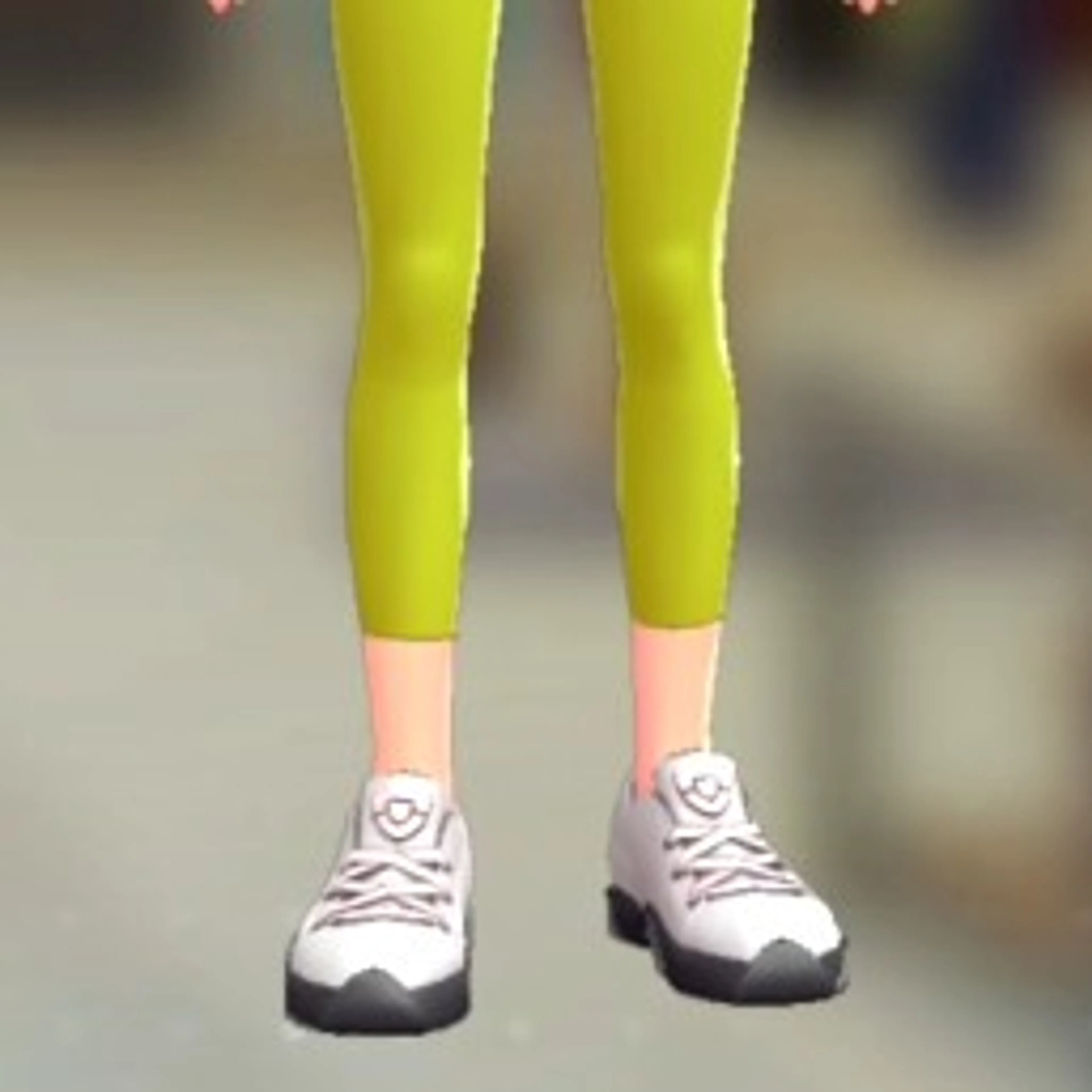 8分丈レギンス - ライムイエロー