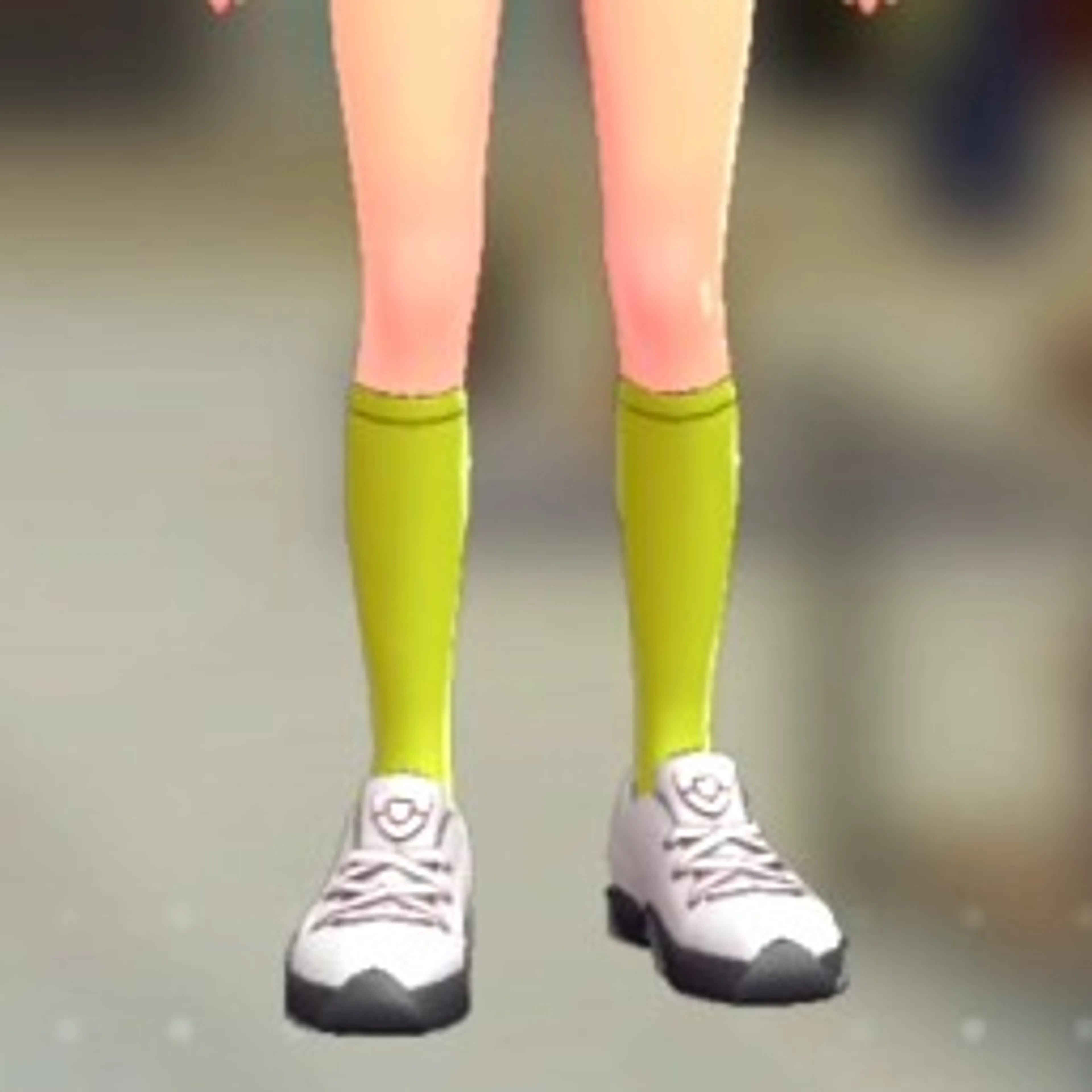 ハイソックス - ライムイエロー