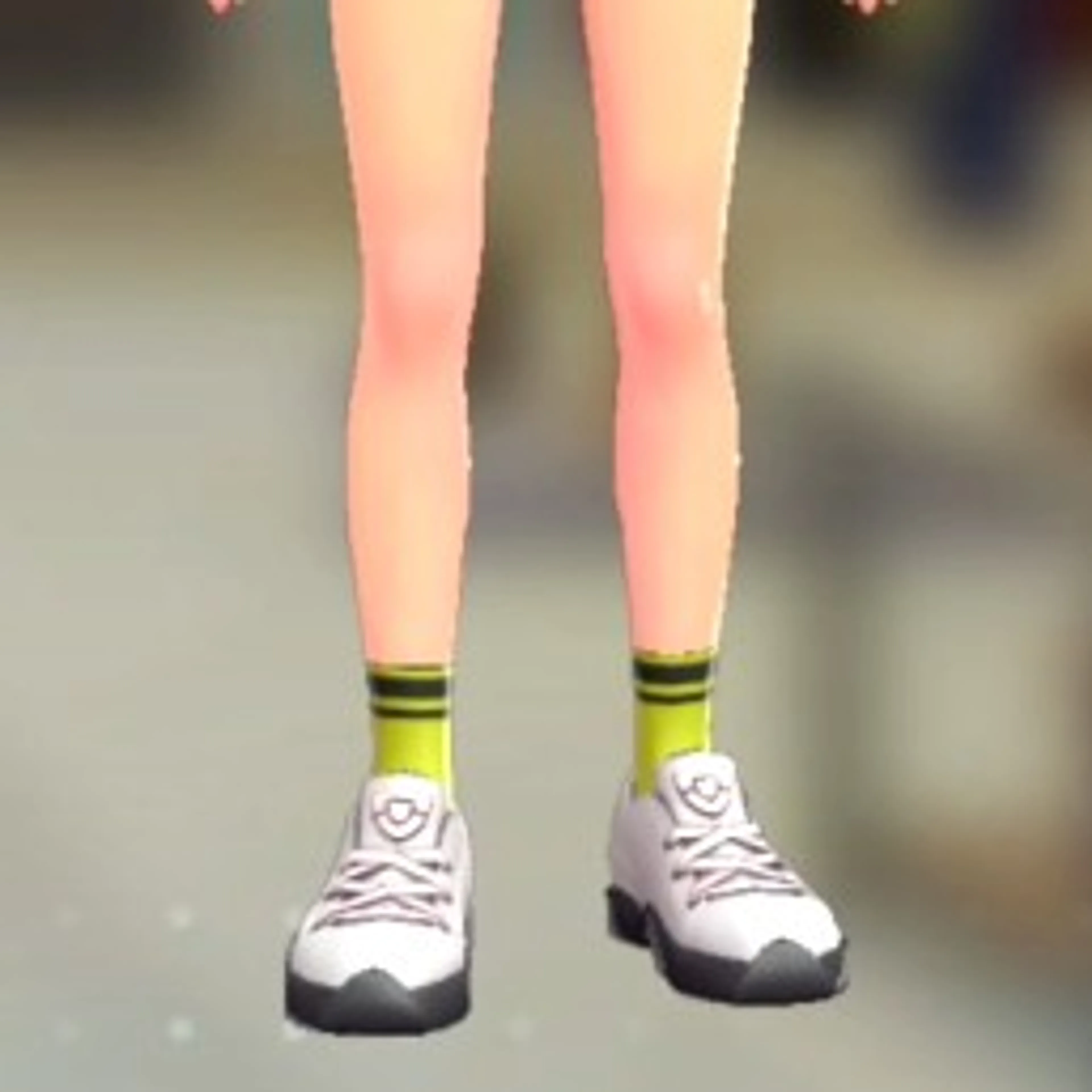 ラインロークルーソックス - イエロー×ブラック