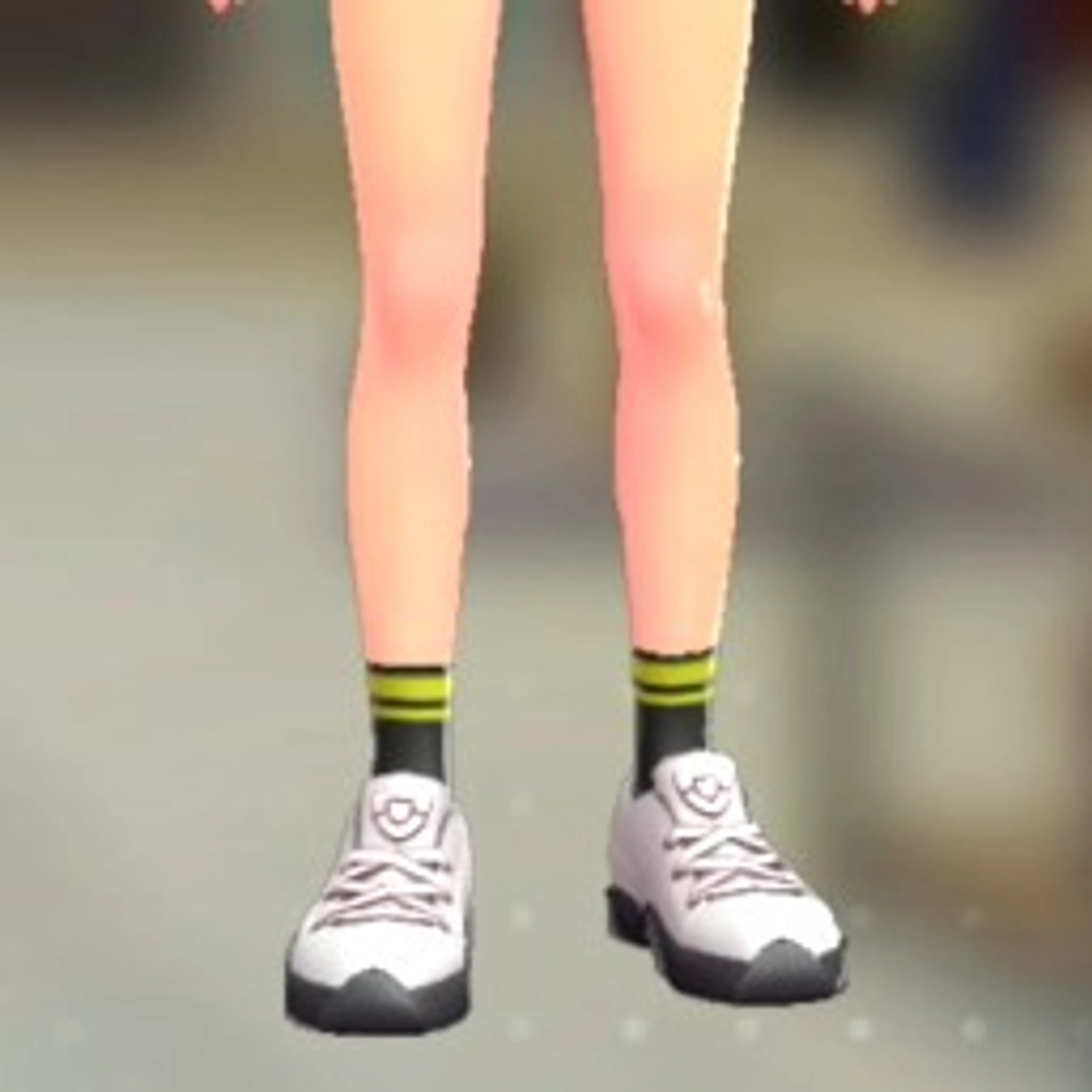 ラインロークルーソックス - ブラック×イエロー