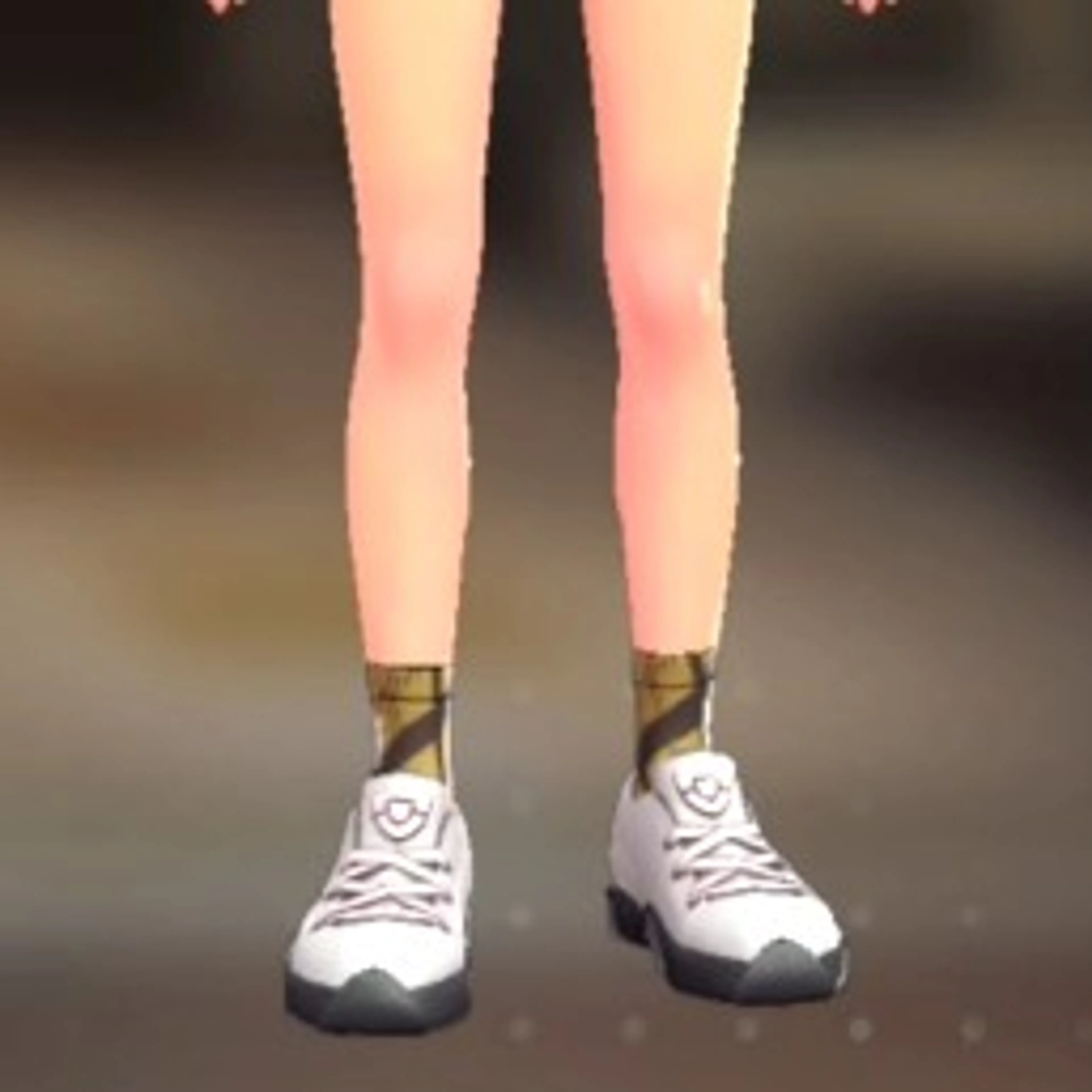 チェックロークルーソックス - ブレイブリーキャメル