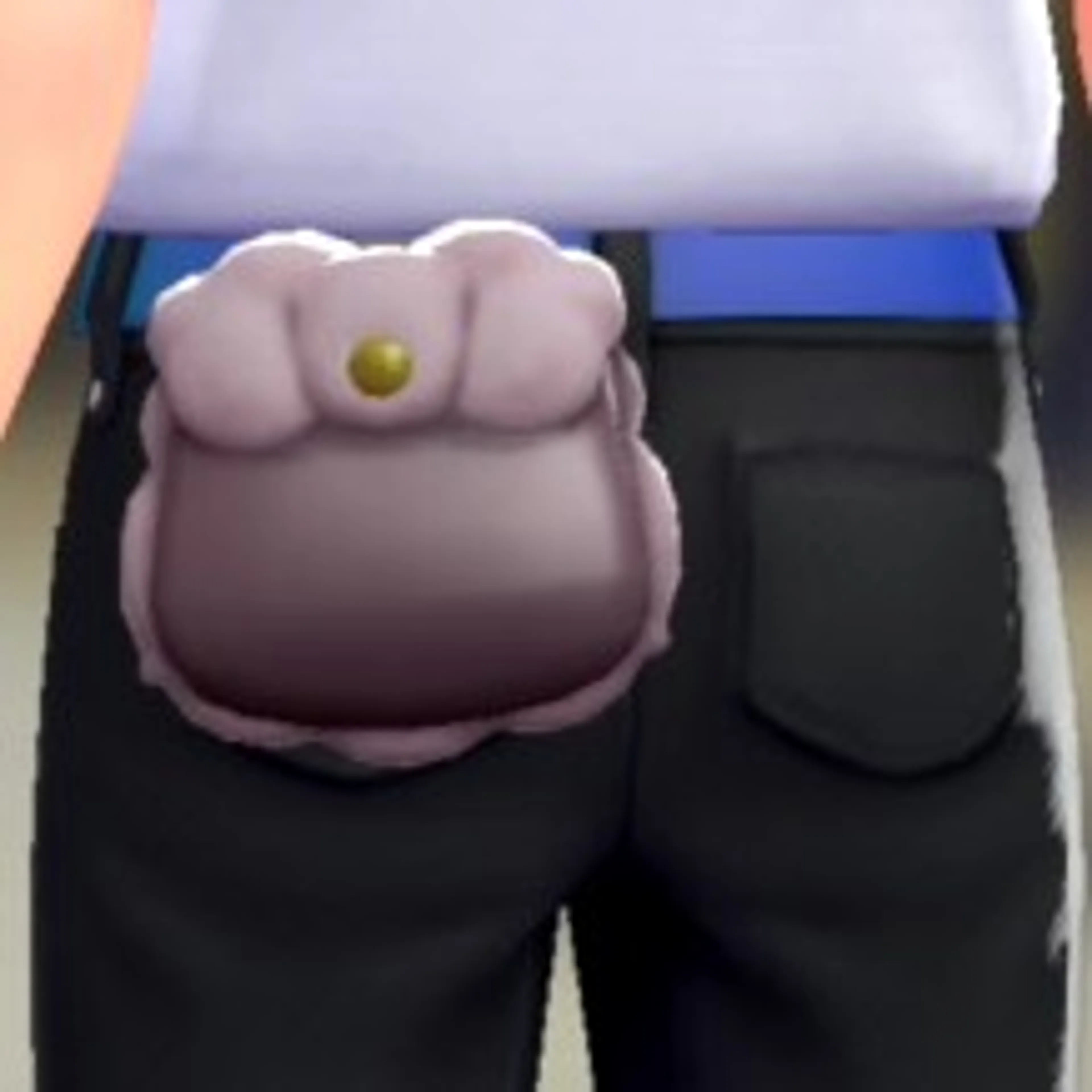 ボアポーチ - ピンクブラウン