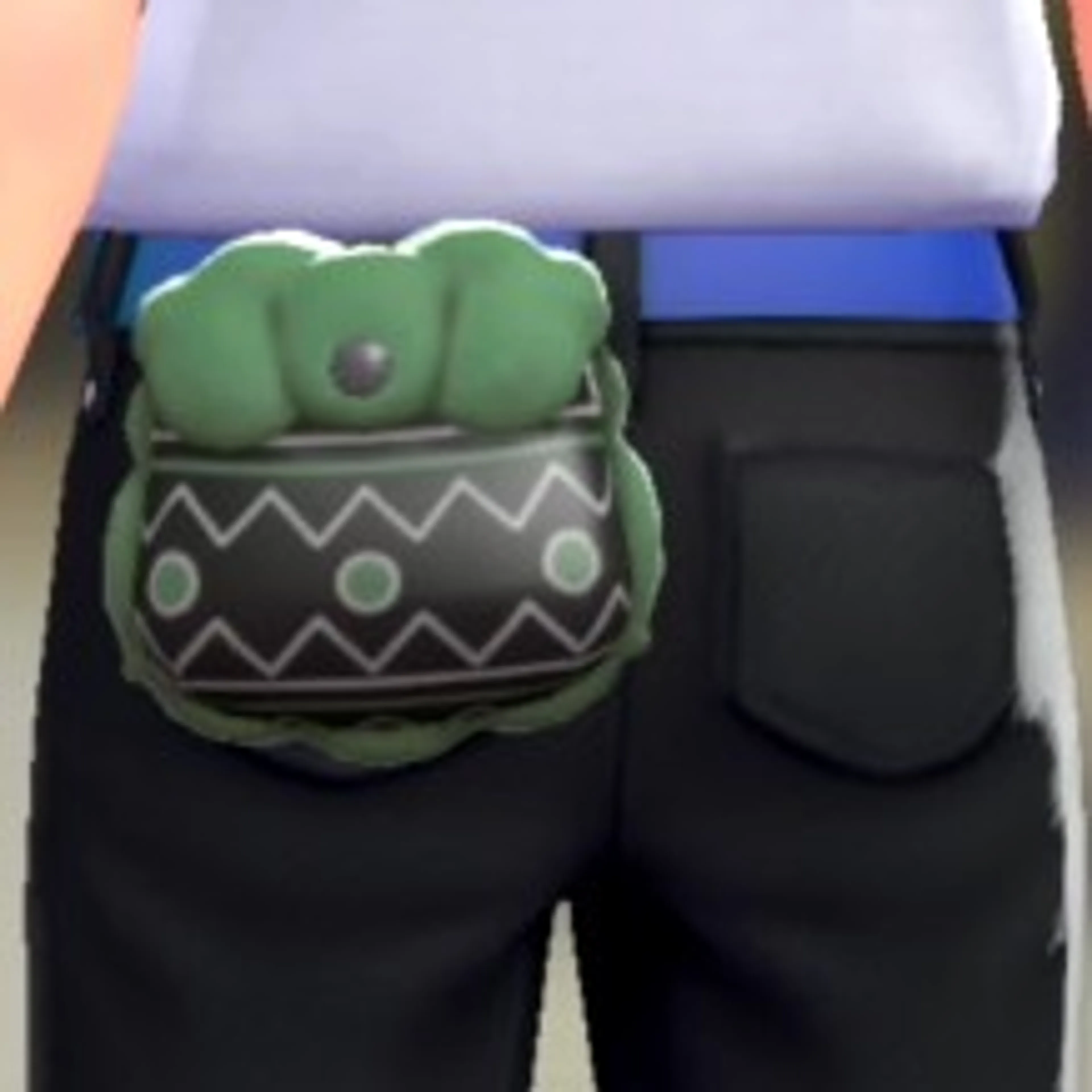 パターンボアポーチ - サイケブラック