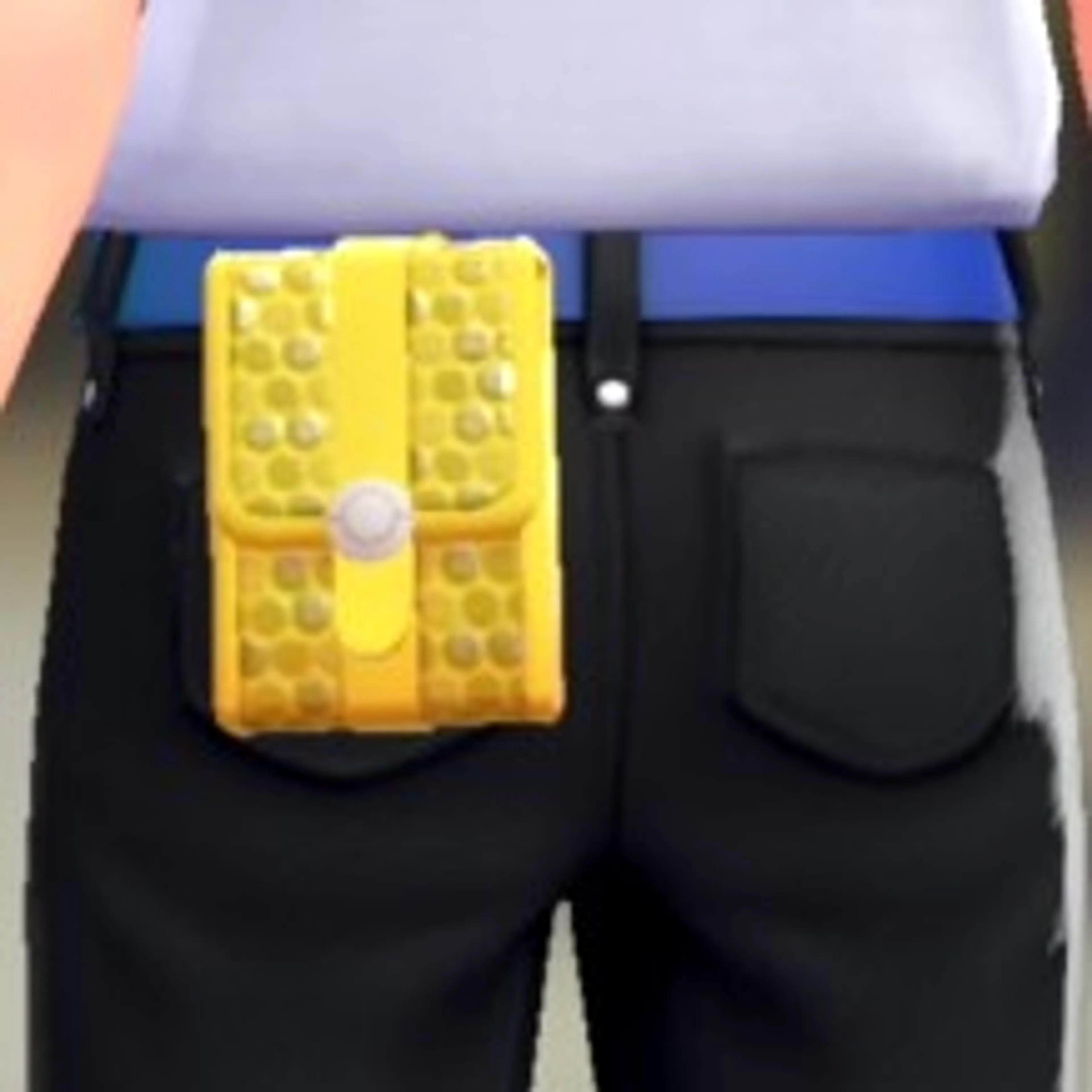 スパンコールスクエアポーチ - イエロー