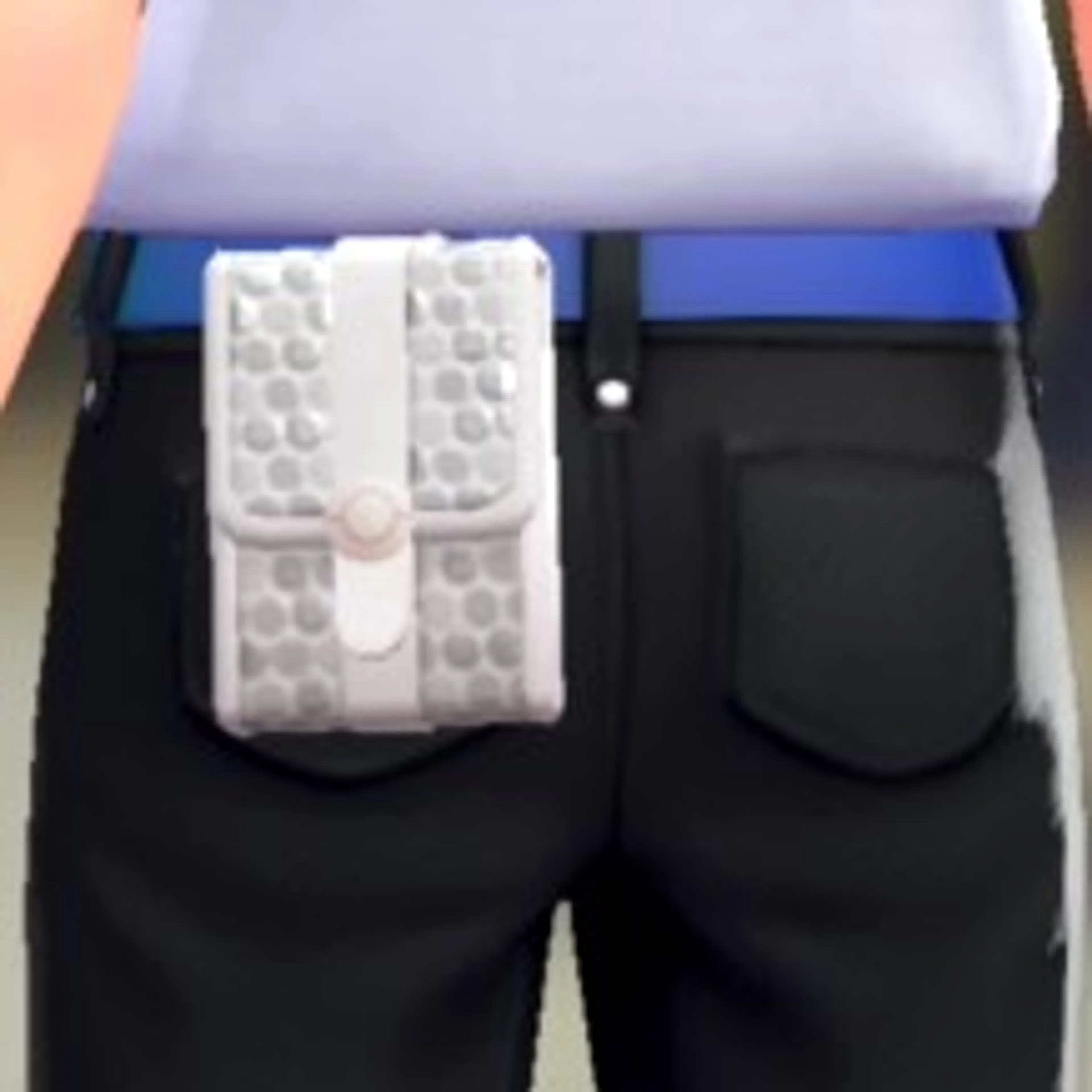 スパンコールスクエアポーチ - ホワイト