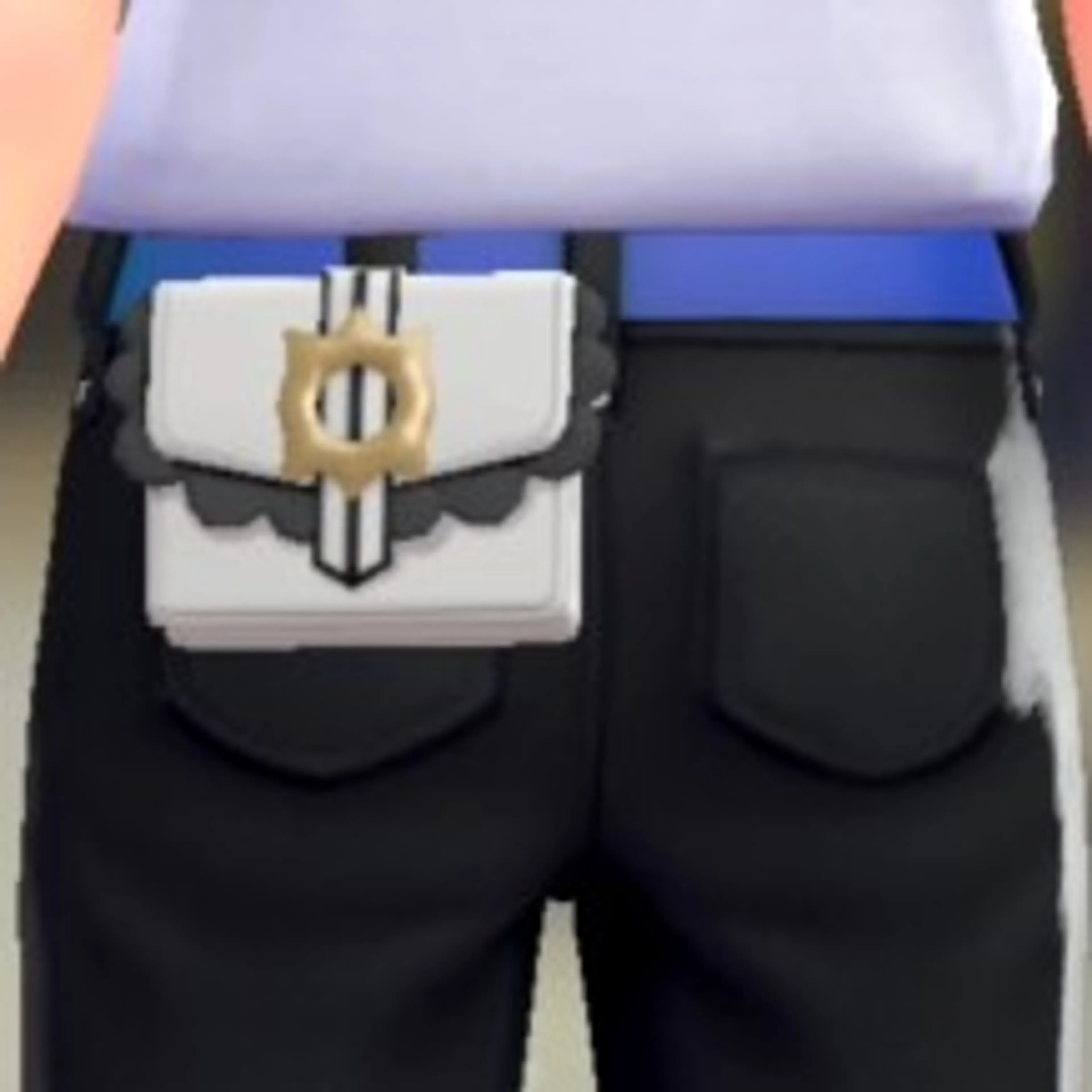 フリルポーチ - ムーングレー